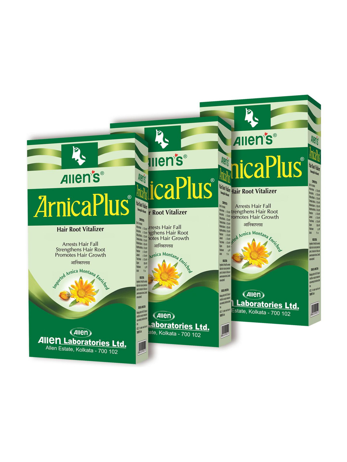 Allen's ARNICA PLUS HAIR ROOT VITALIZER (100ml X 3)
