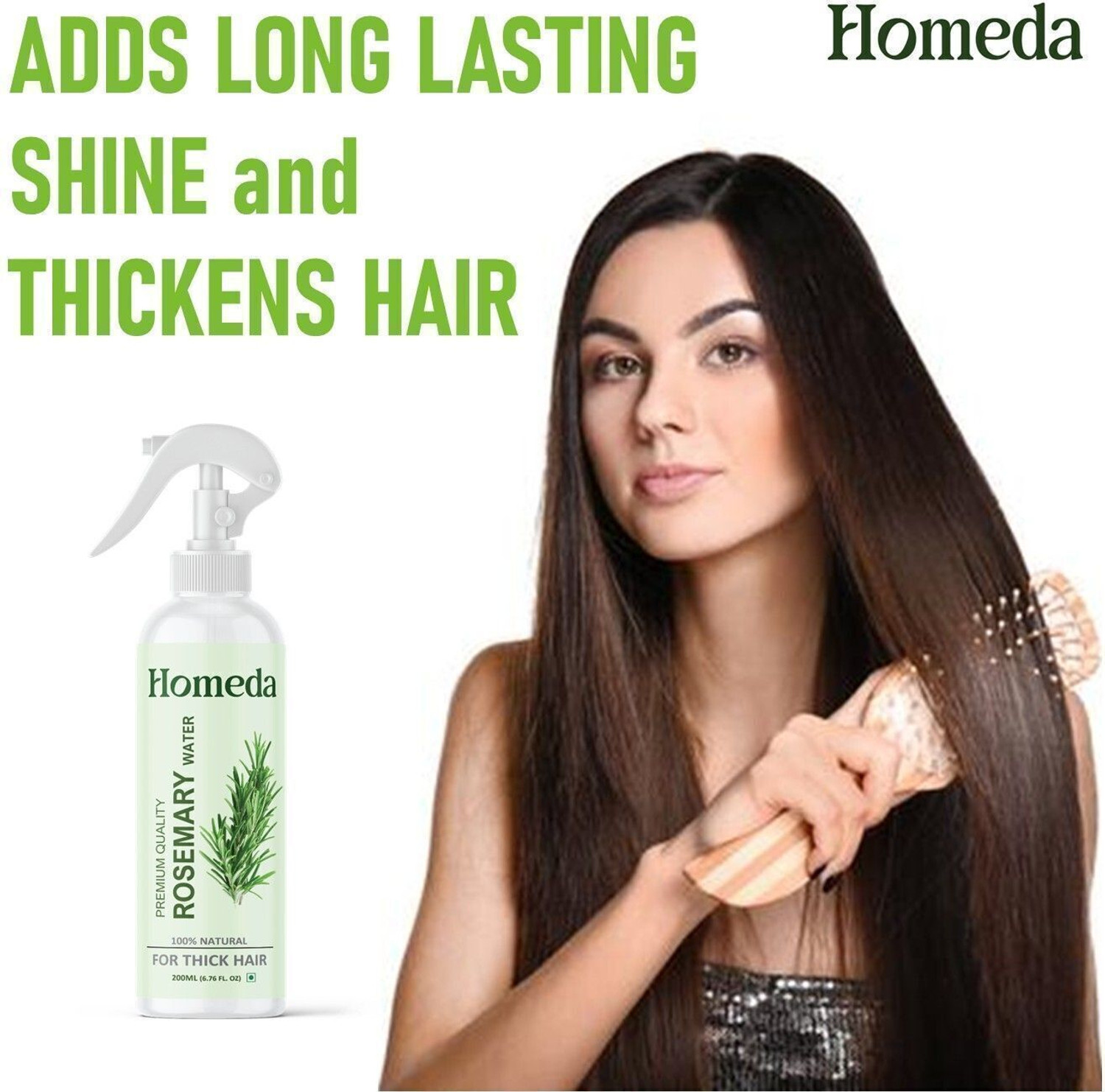 Image of Homeda Rosemary Water for Hair Growth, Rose mary water spray Rose marry Rose Merry Mist