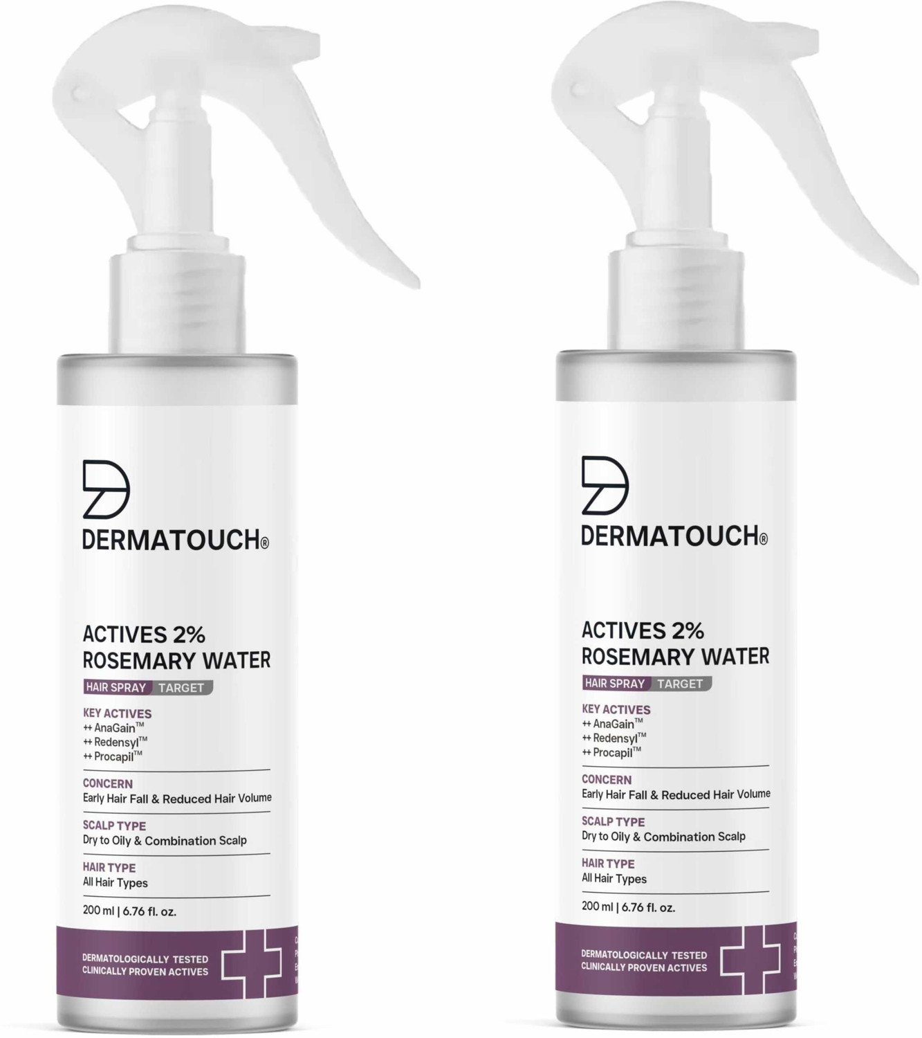 Image of Dermatouch ACTIVES 2% ROSEMARY WATER HAIR SPRAY