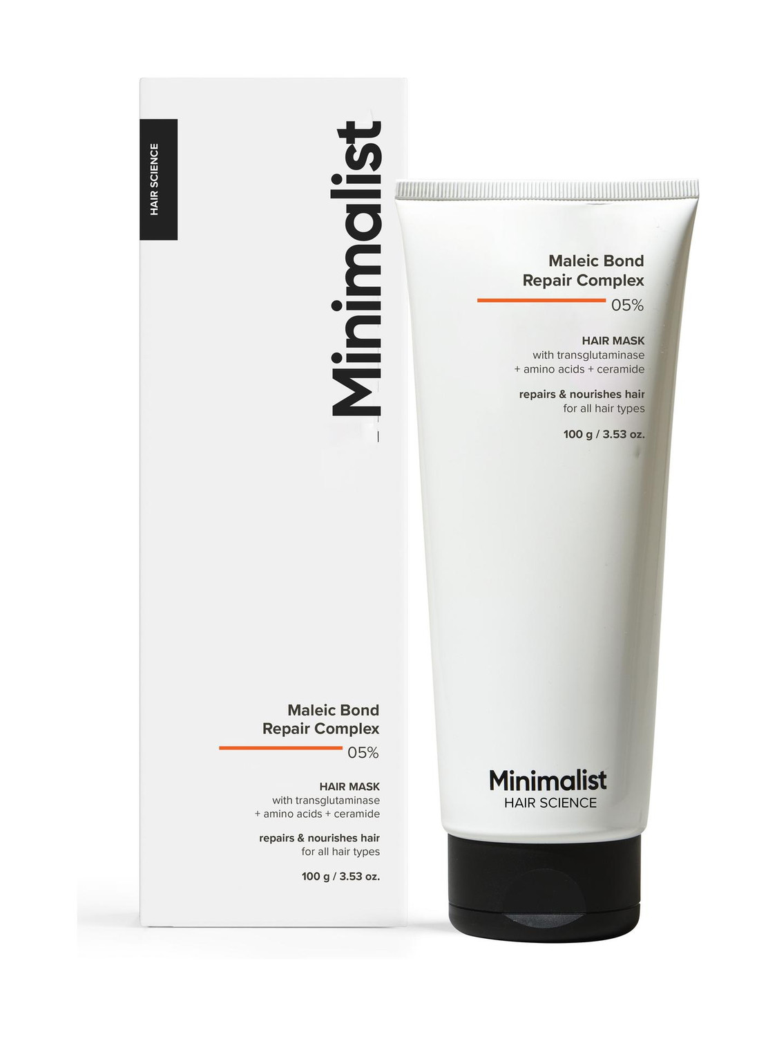 Image of Minimalist 05% Maleic Bond Repair Complex Hair Mask For Dry, Damaged & Frizzy hair