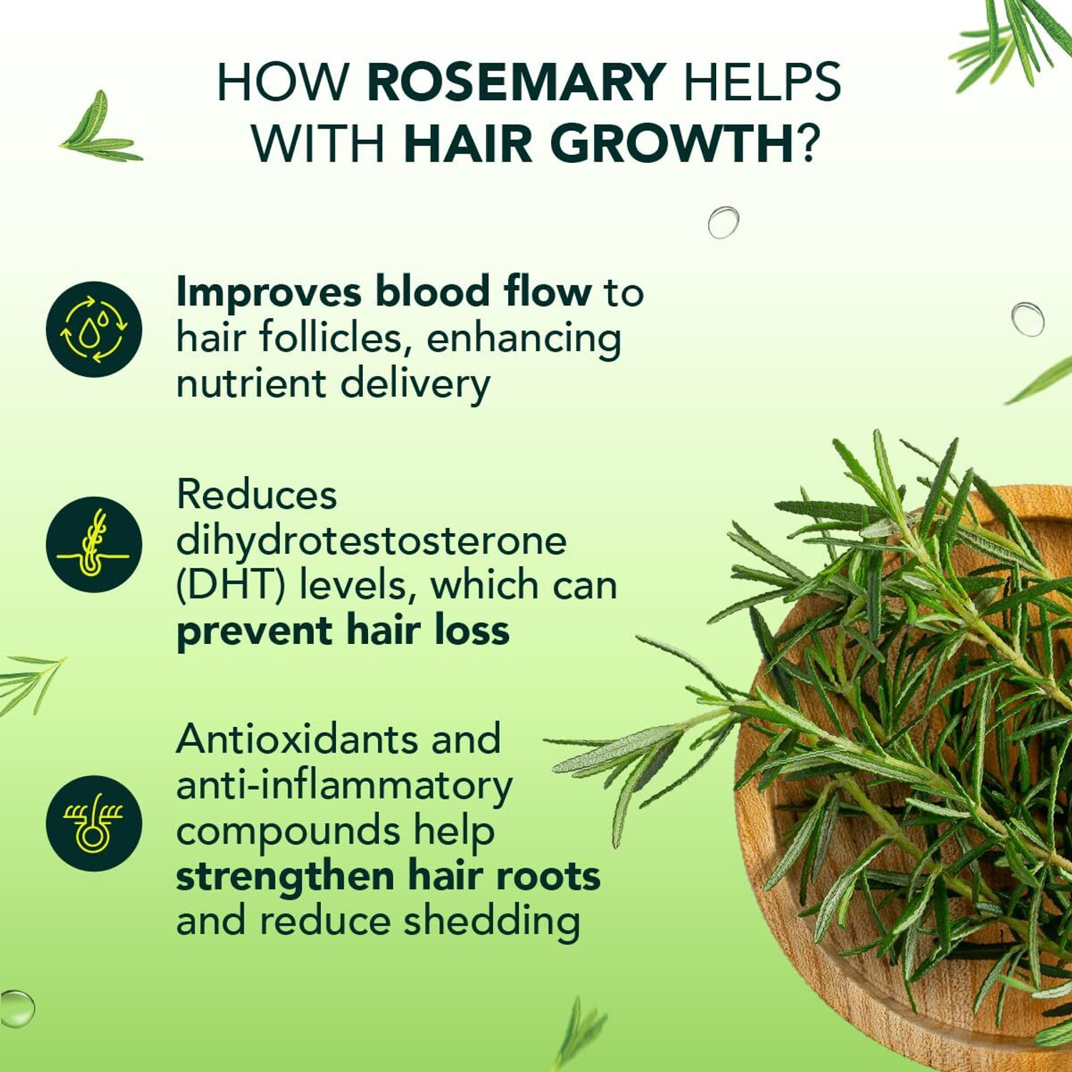 Image of jaisium Rosemary Water Hair Spray to Promote Hair Growth & Reduce Hairfall (100mlx2) |