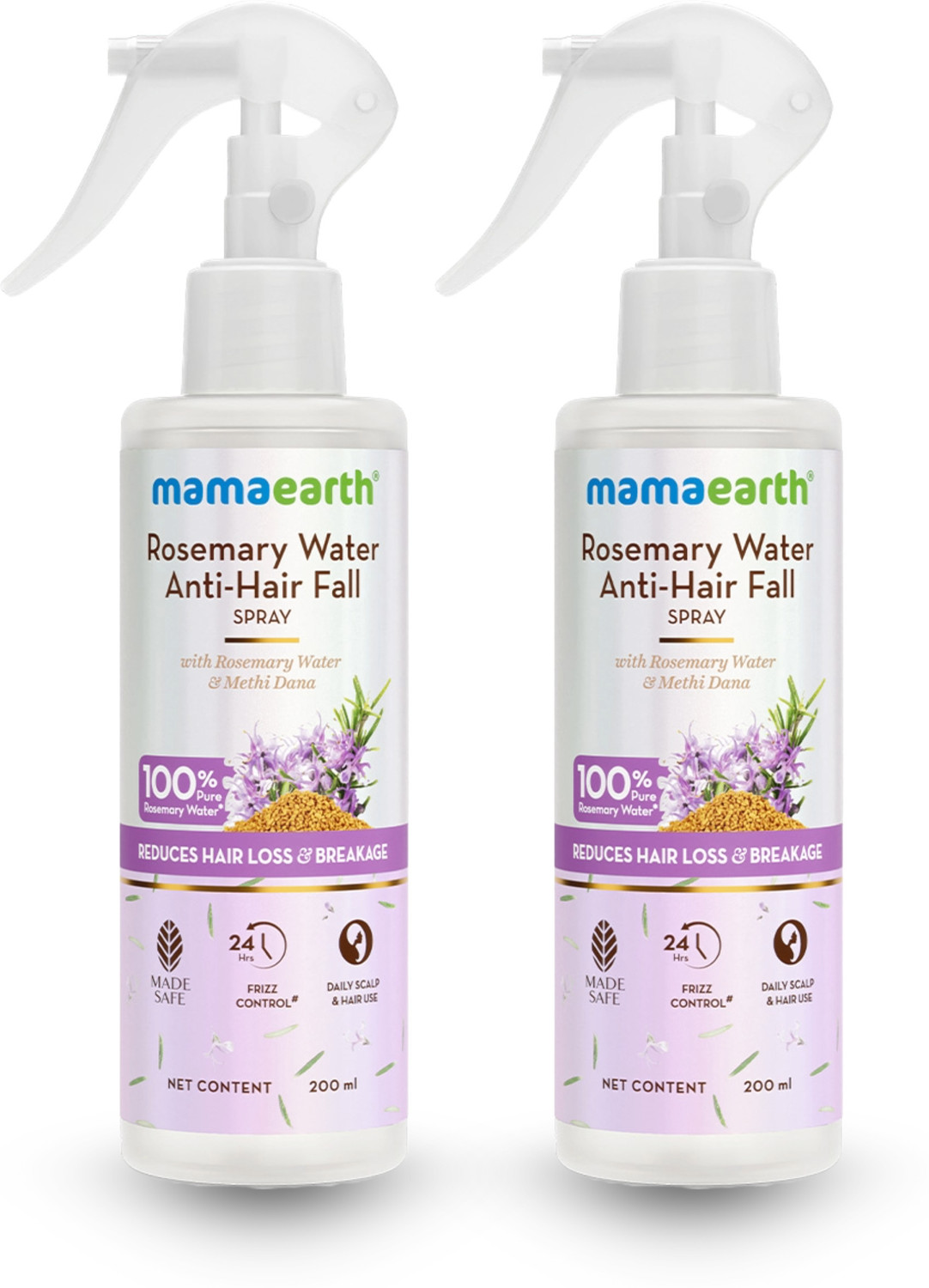 Image of Mamaearth Rosemary Water Anti-Hair Fall Spray with 100% Pure Rosemary Water & Methi Dana