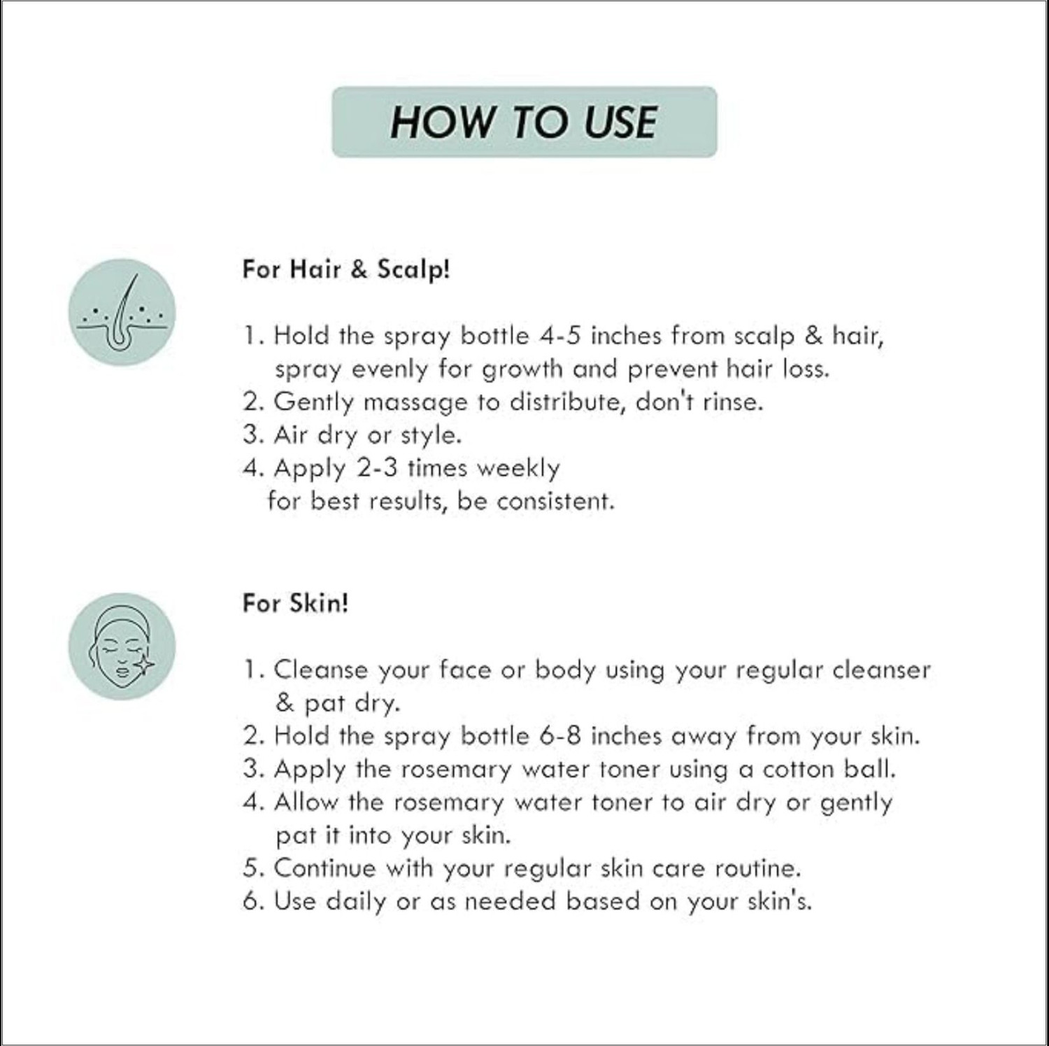 Image of BALEEN 100% Pure Rosemary Water Anti-Hair Fall Spray & Hair Fall Control, Hair Care