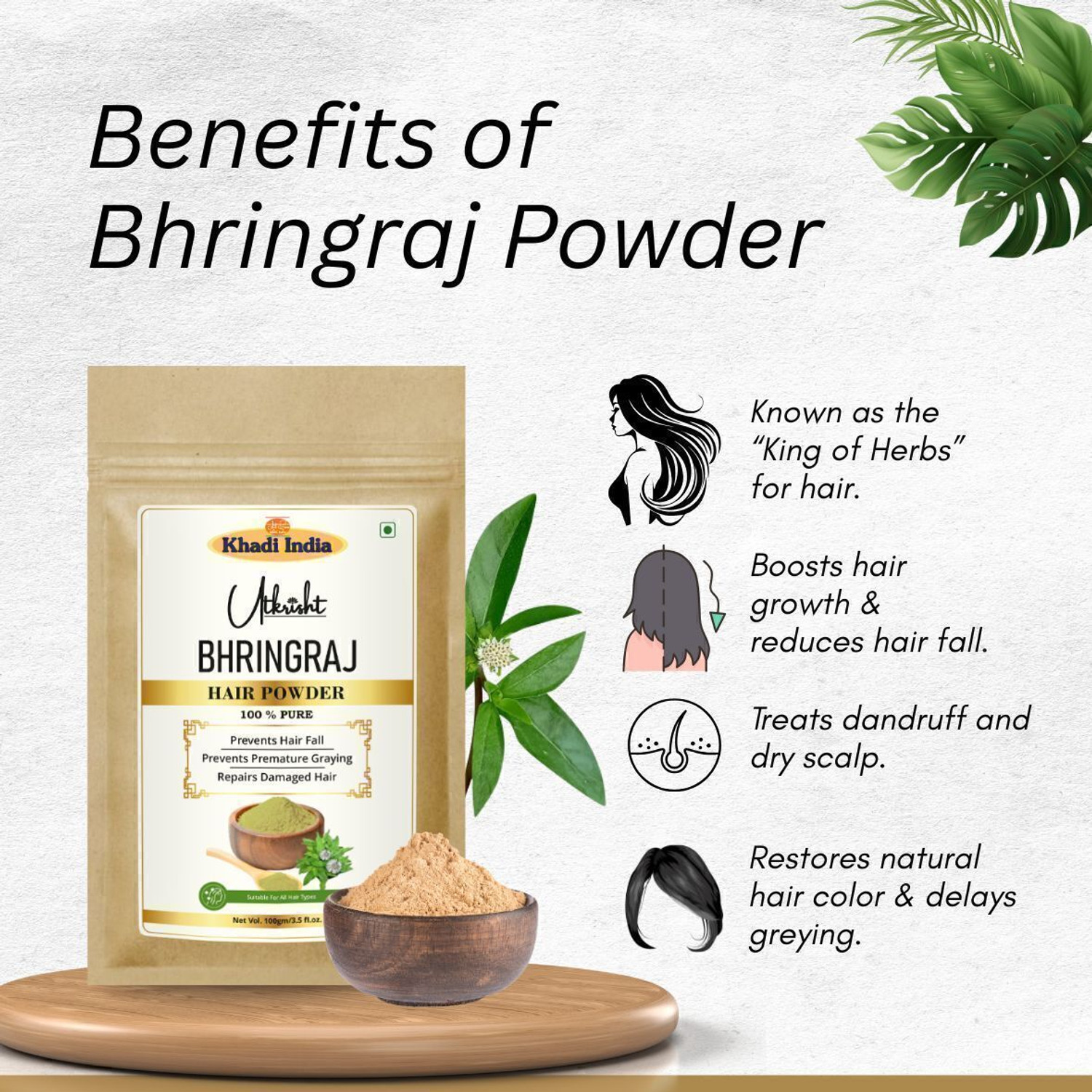 Image of Utkrisht Amla, Reetha, Shikakai, Bhringraj, Hibiscus Powder - Hair Pack Combo Pack