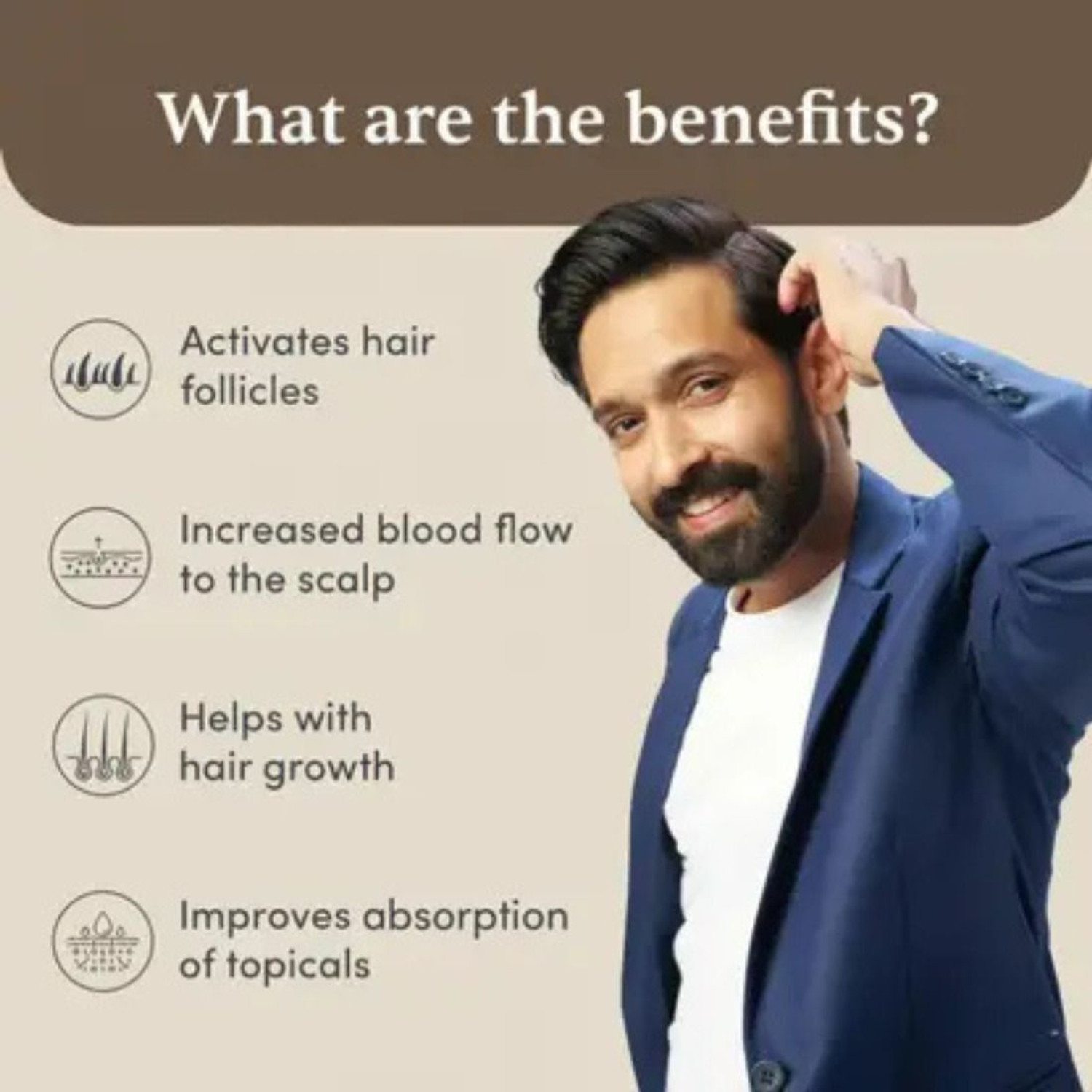 Image of UNVELIS Hair Growth Activator Derma Roller For Hair Growth 0.5 mm