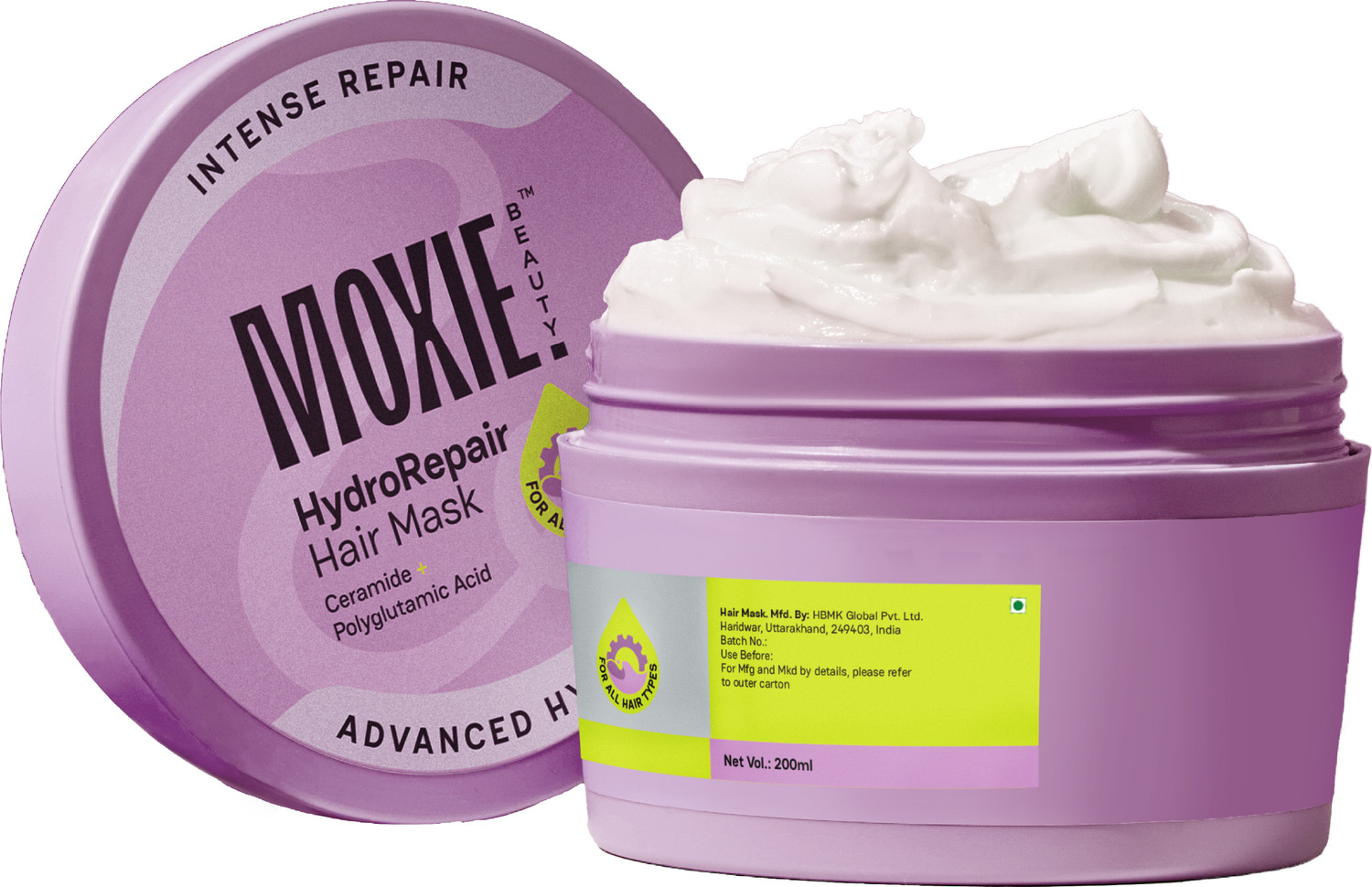 Image of MOXIE BEAUTY HydroRepair Hair Mask Intense Repair & Deep Hydration for Dry & Damaged Hair (200 ml)