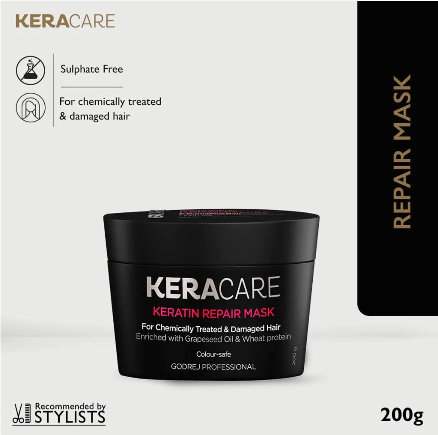 Image of Godrej Professional Keratin Repair Mask For Chemically Treated & Damaged Hair (200 g)