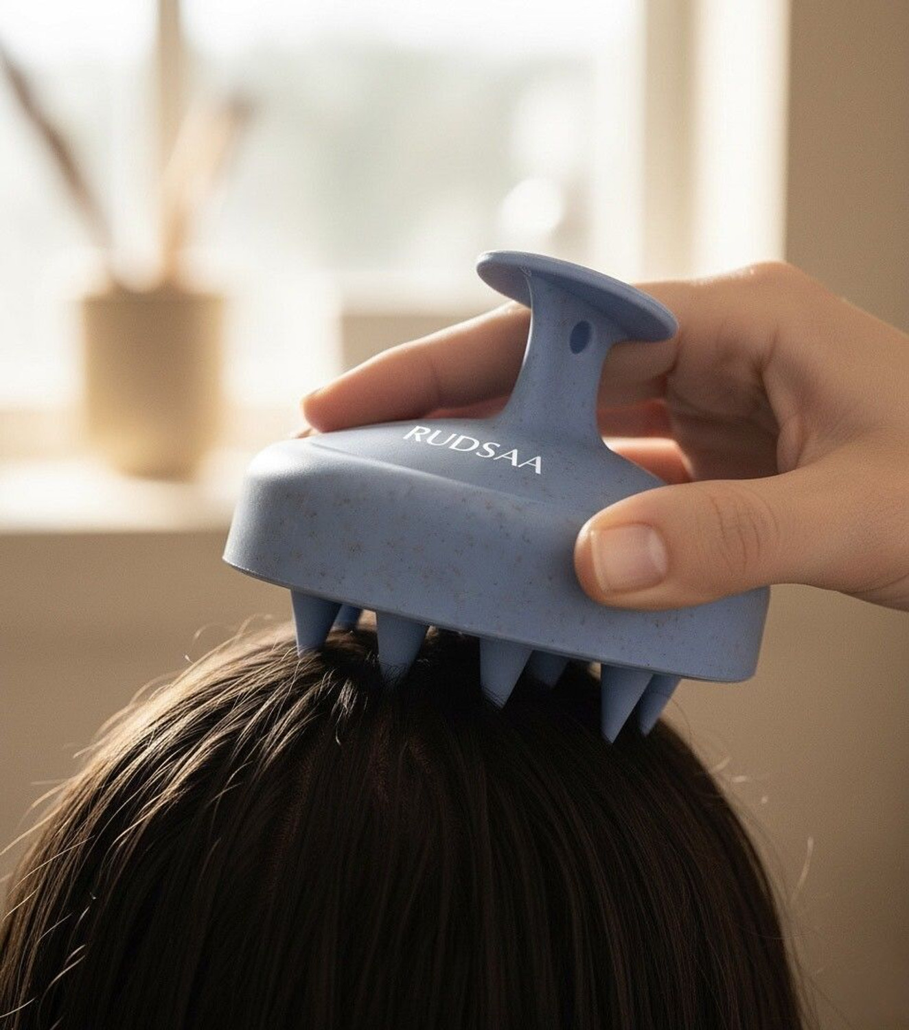 Image of Rudsaa Hair Growth Combo: Derma Roller + Scalp Massager | Beard & Scalp Care Set