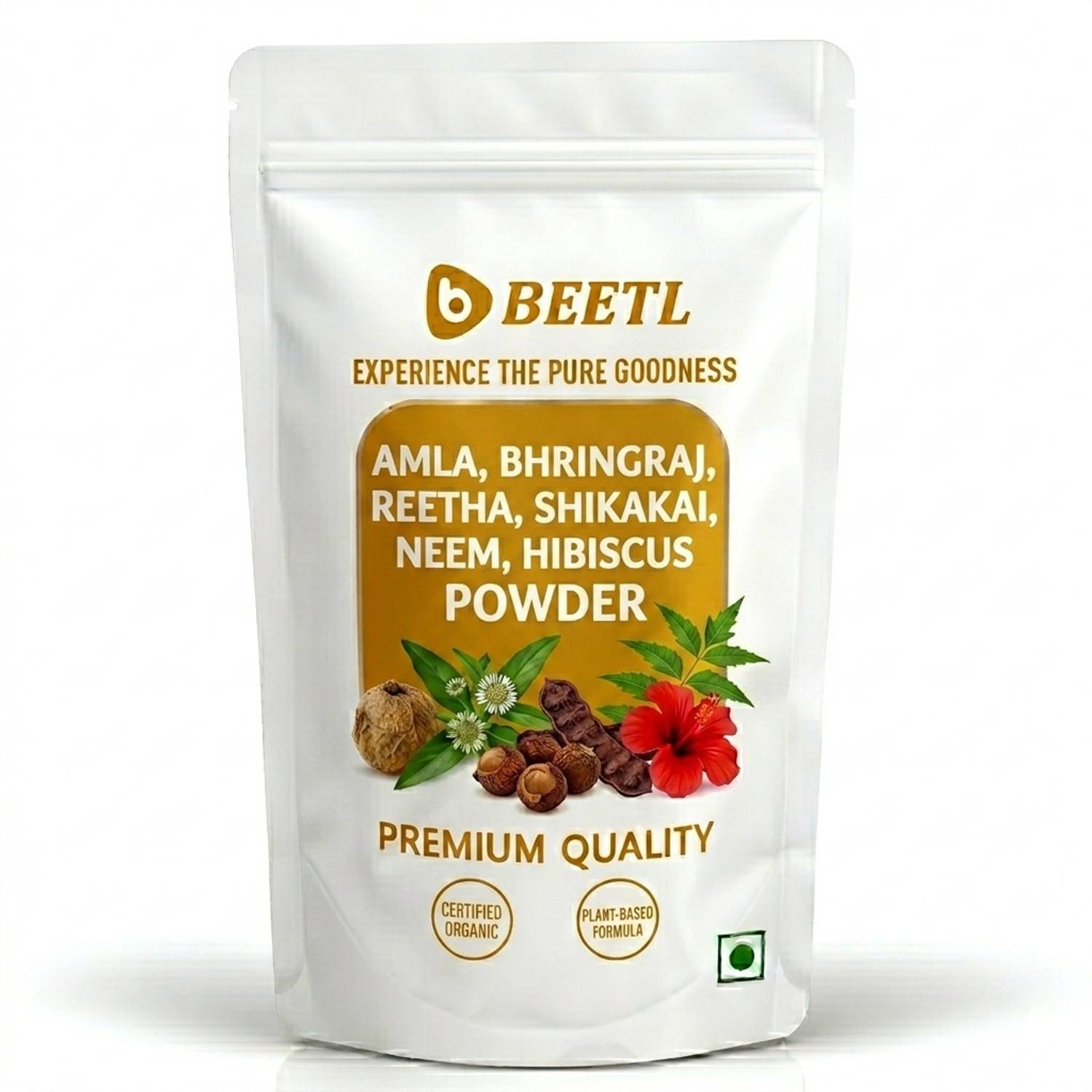 BEETL Amla Powder For hair, Reetha, Shikakai, Bhringraj, Hibiscus All 5 in 1 Pack