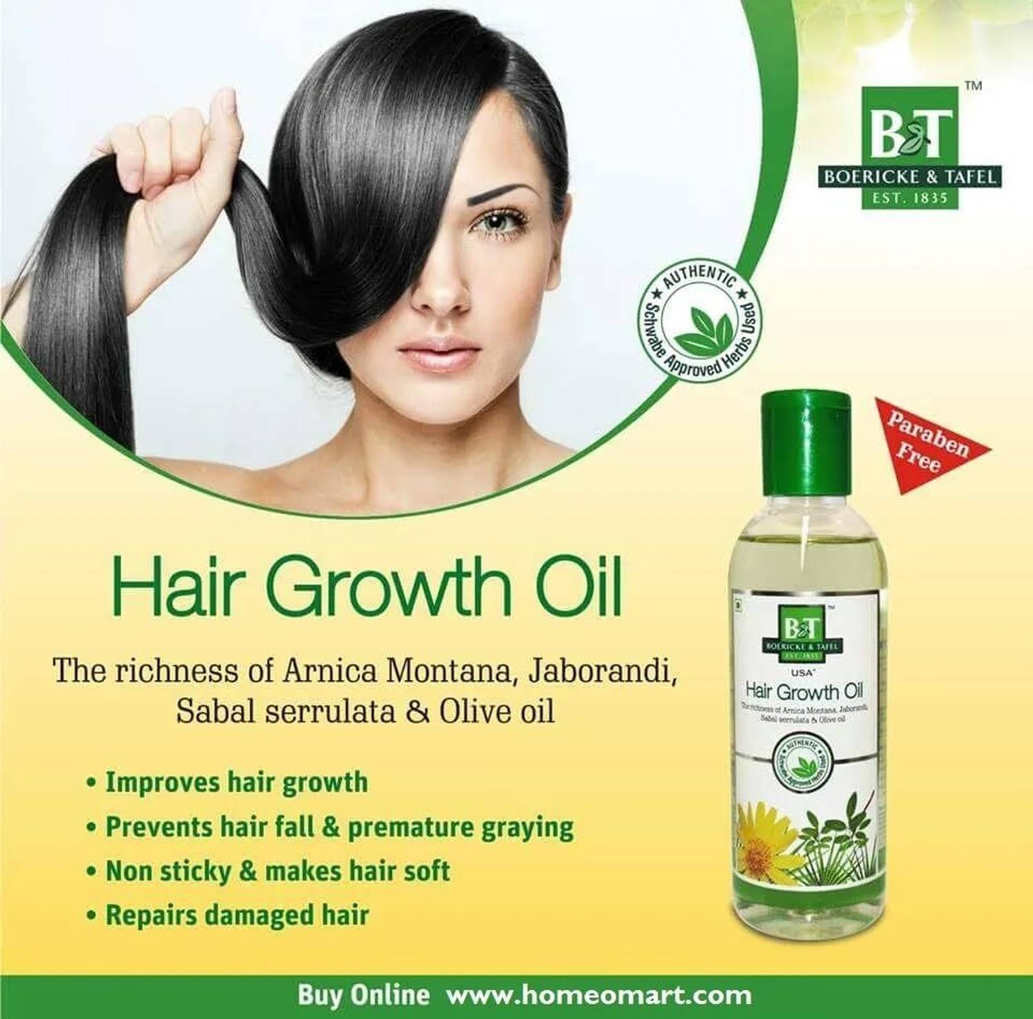 Boericke & Tafel Hair Growth Oil (Pack of 2)