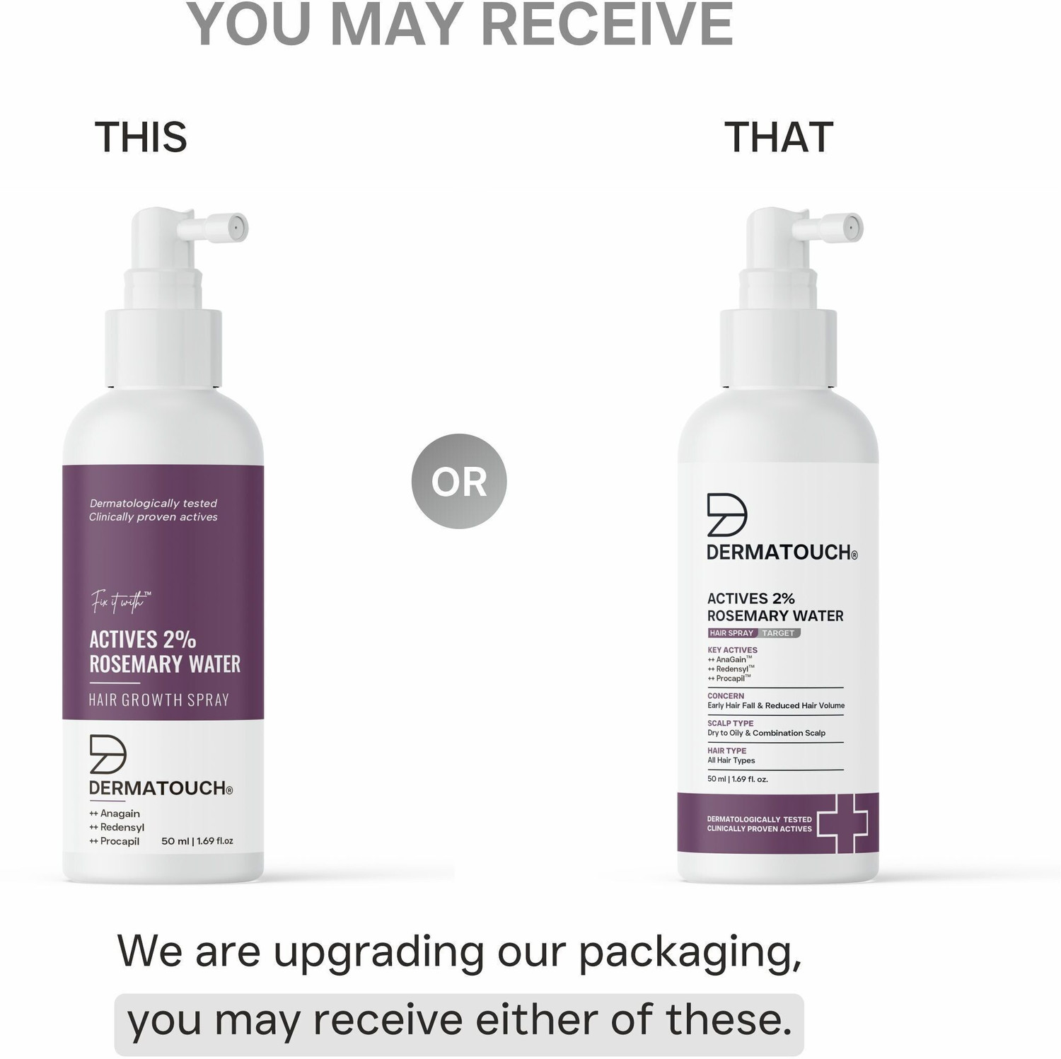 Image of Dermatouch Rosemary Water Spray For Hair Growth | Advance 2% Actives Rosemary, Redensyl