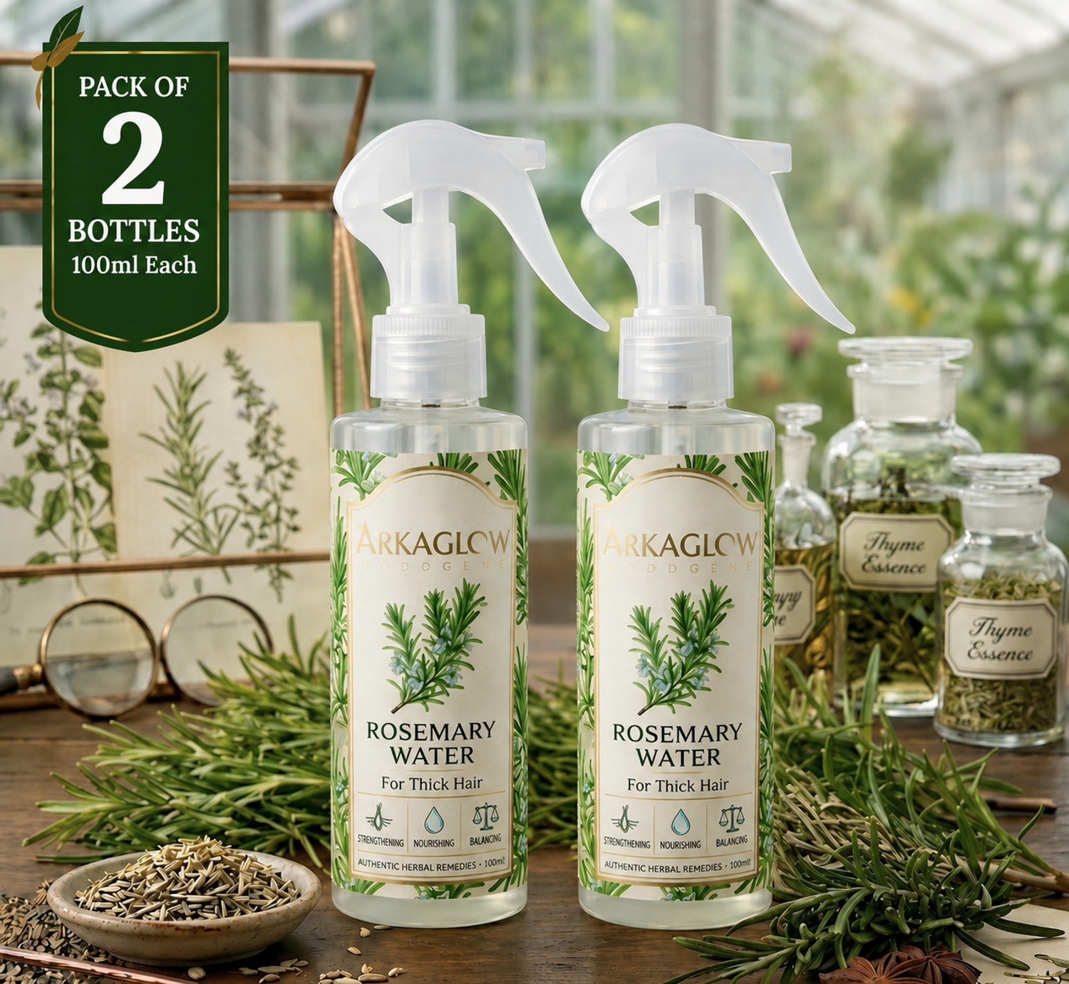 Image of Arka glow Alpex Rosemary water for hair | Hair Spray for Hair Growth
