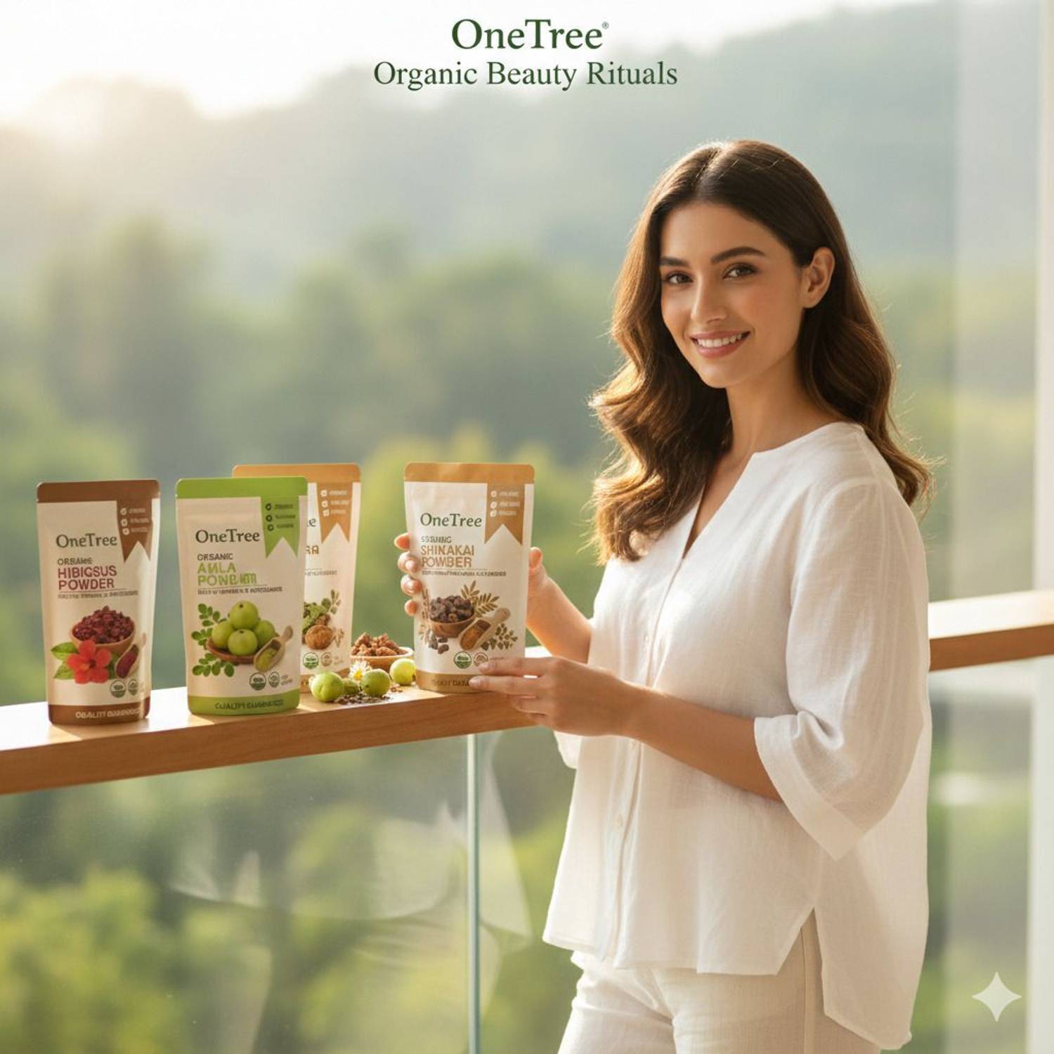 Onetree Amla, Reetha, Shikakai, Hibiscus, Bhringraj Powder for Hair - Image 4