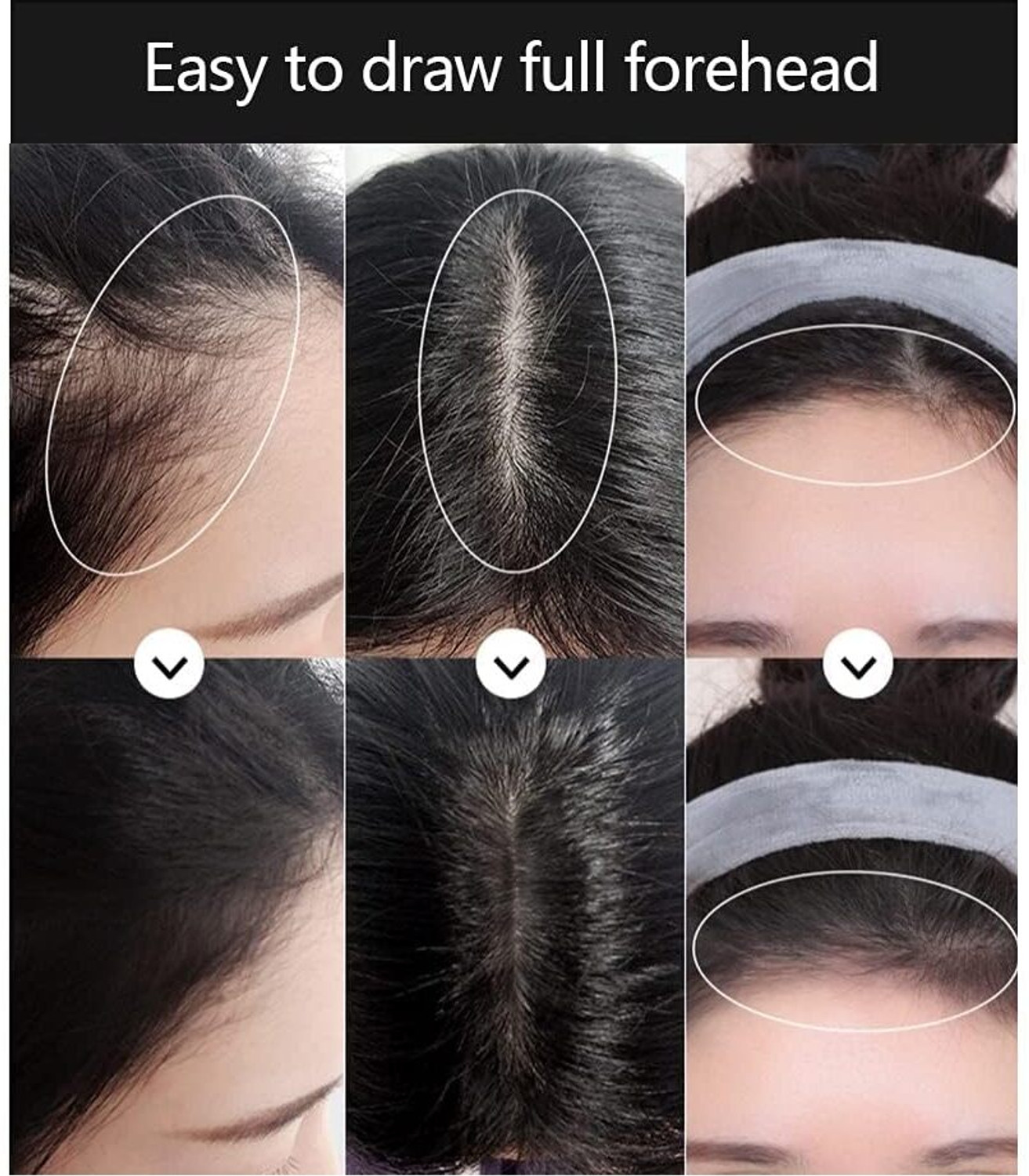 Image of Didarsh Natural Hairline Powder, Hair Shading Sponge Pen, Hairline Shadow Powder Stick , Black