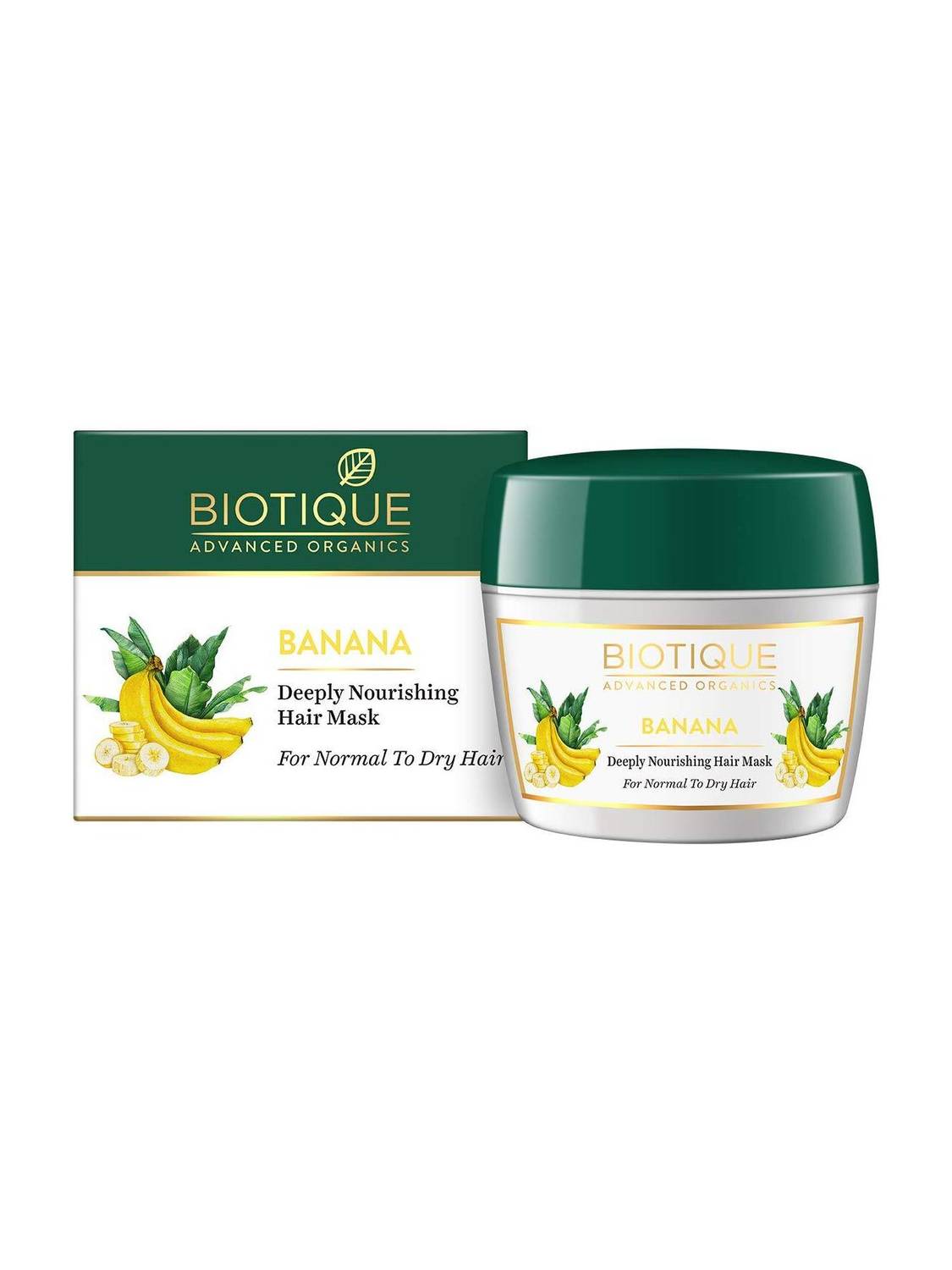 BIOTIQUE Banana Deeply Nourishing Hair Mask for Normal to Dry Hair, 175g