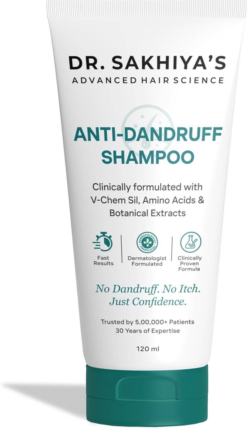 Dr. Sakhiya's AntiDandruff Shampoo 120ml - Image 1