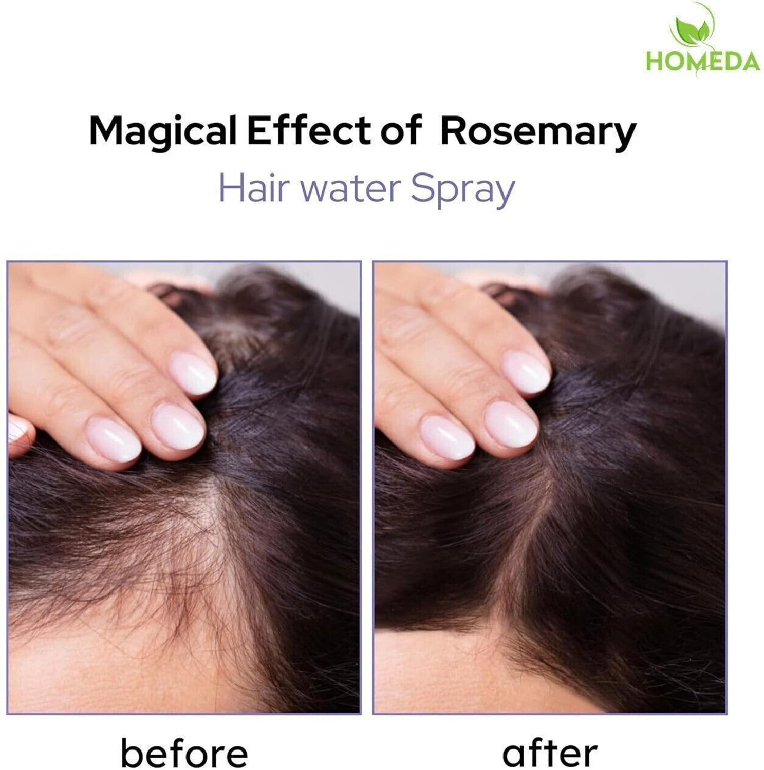 Image of Homeda Rosemary Water for Hair Growth, Rose mary water spray Rose marry Rose Merry Mist