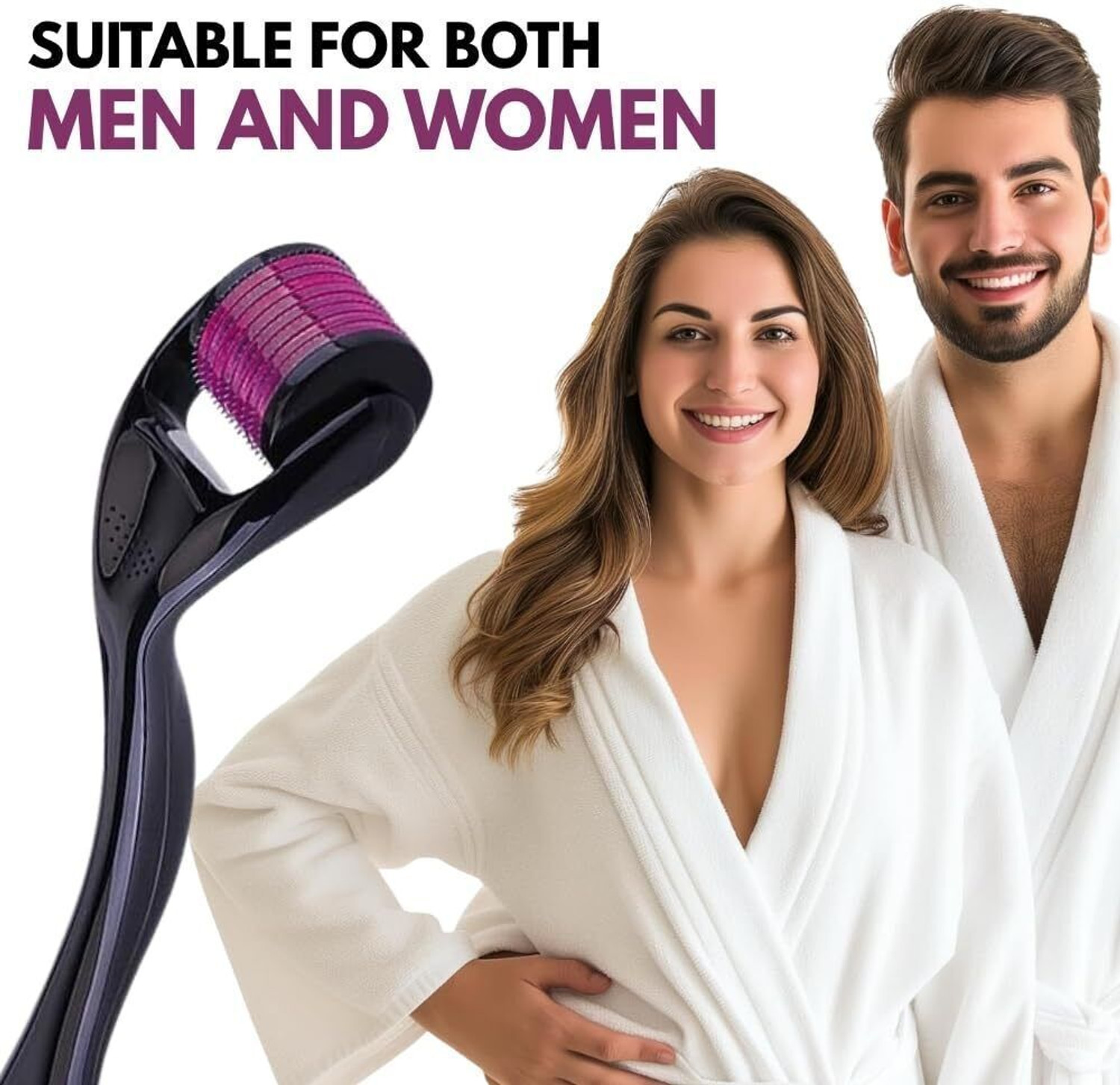 Image of UNVELIS Derma roller 0.5mm for hair & beard growth| 0.5 mm Titanium 540