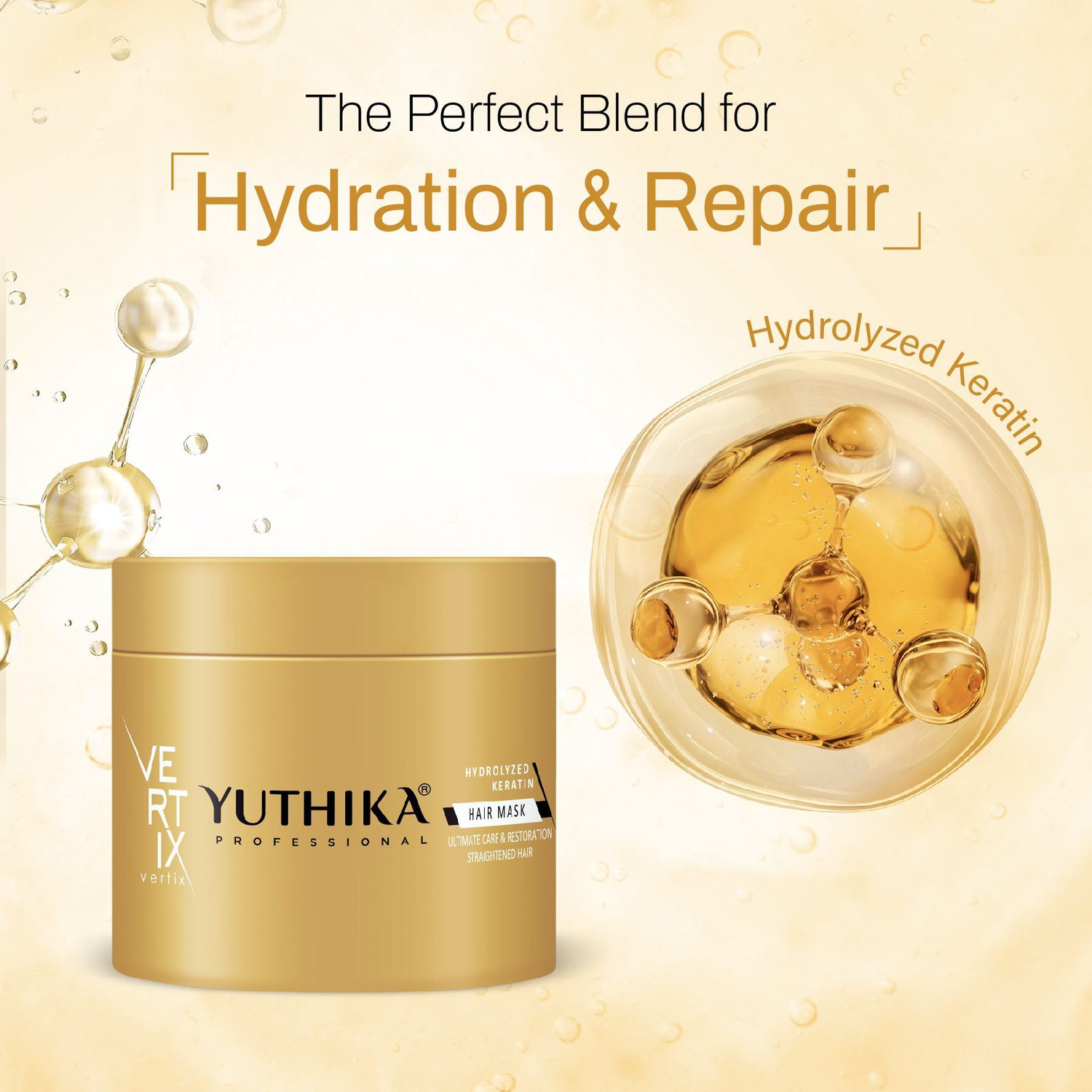 Image of Yuthika Professional Vertix Hair Mask, Deep Nourishment & Repair Chemically Treated Hair