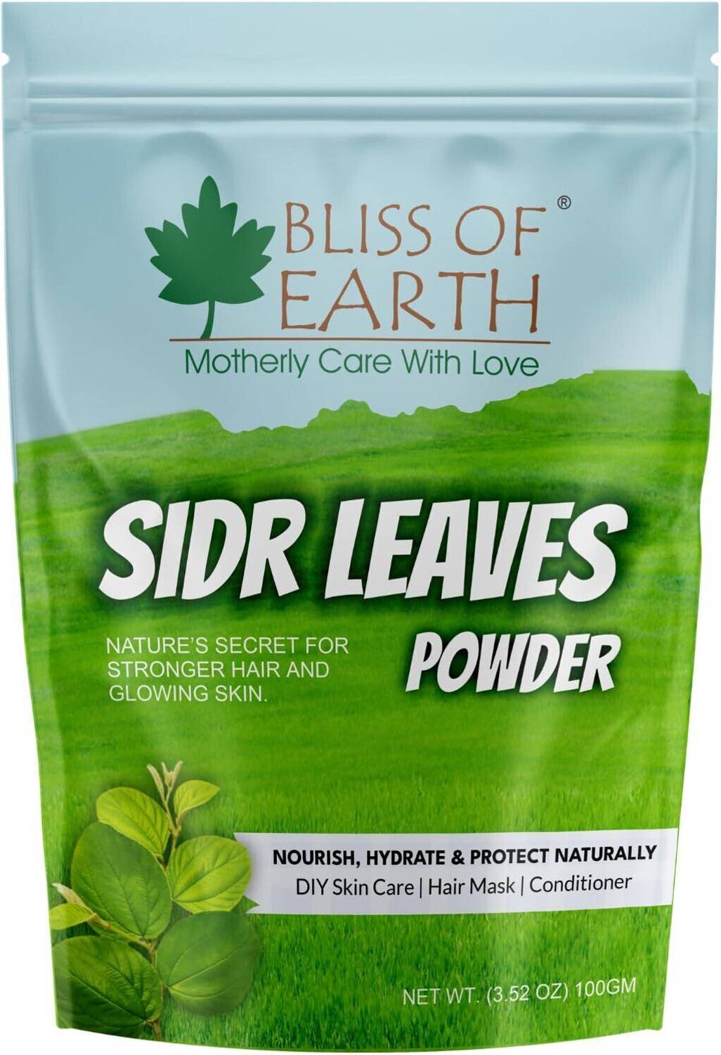Bliss of Earth Sidr Powder 100gm Great Natural Cleanser & Conditioner Powder For Hair & Skin