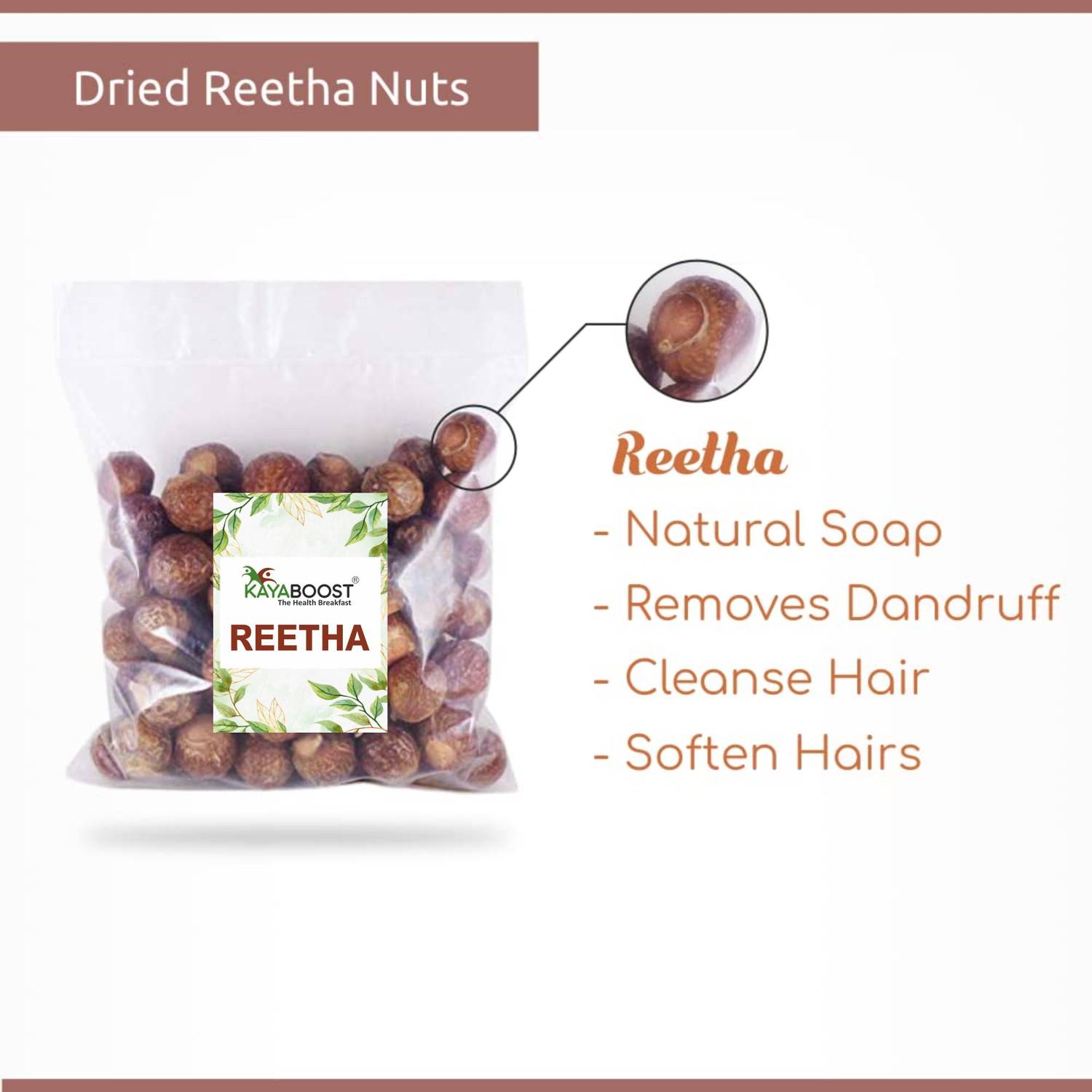 KAYABOOST Dried Reetha Nuts 100% Natural - Image 2