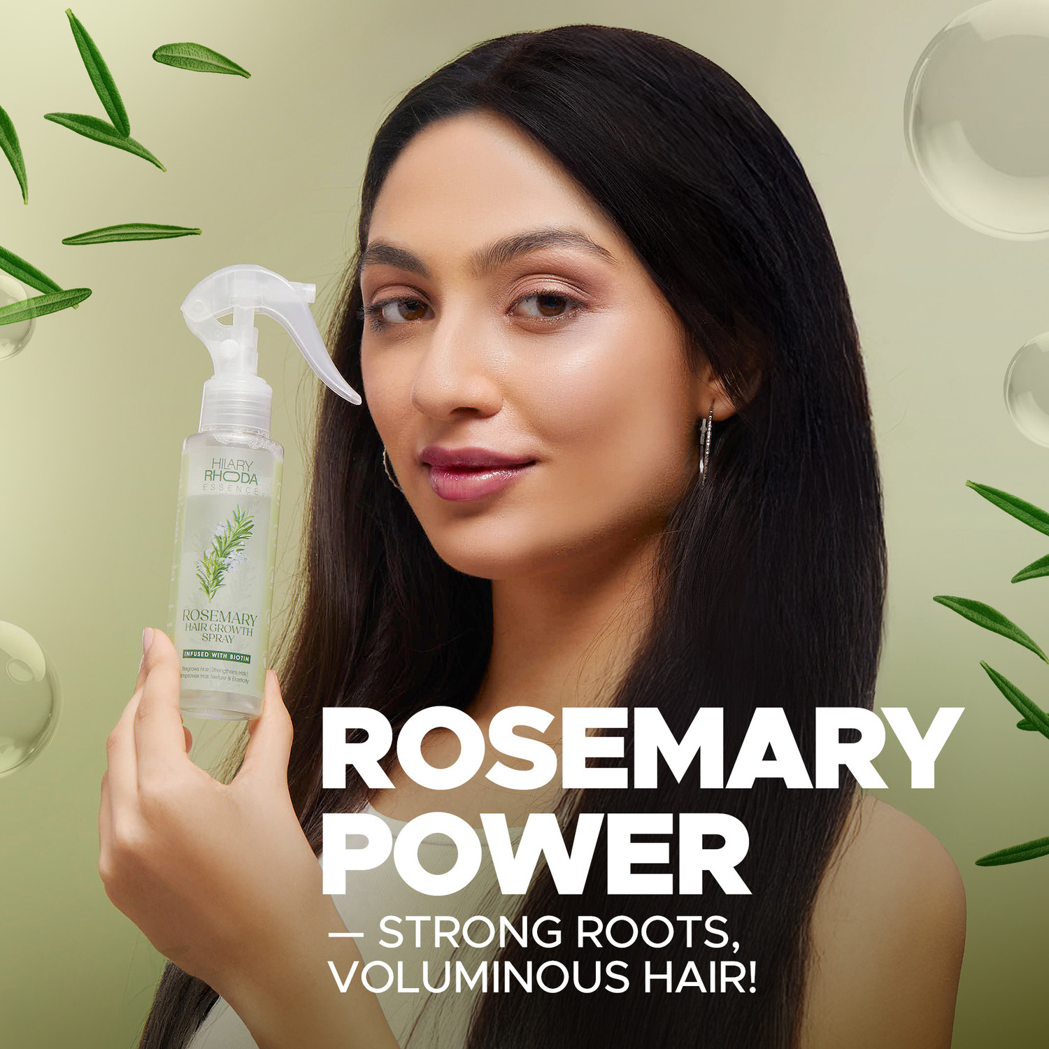Image of Hilary Rhoda Rosemary Hair Growth Spray | 100% Natural Spray | Hair Thickening Spray