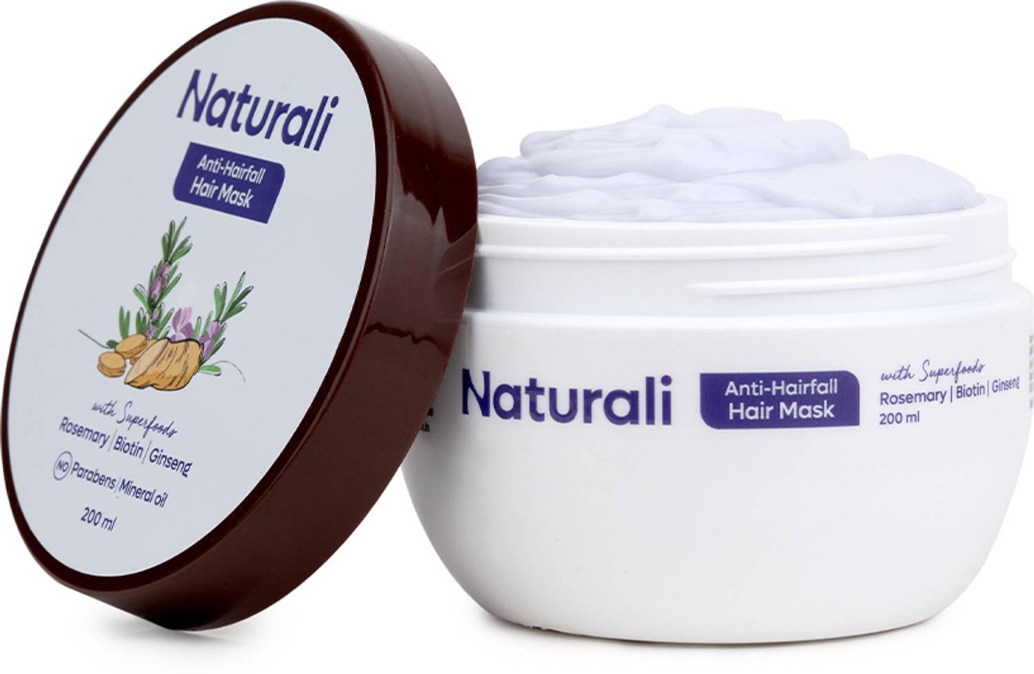 Naturali Anti-Hairfall Hair Mask 200ml - Image 1