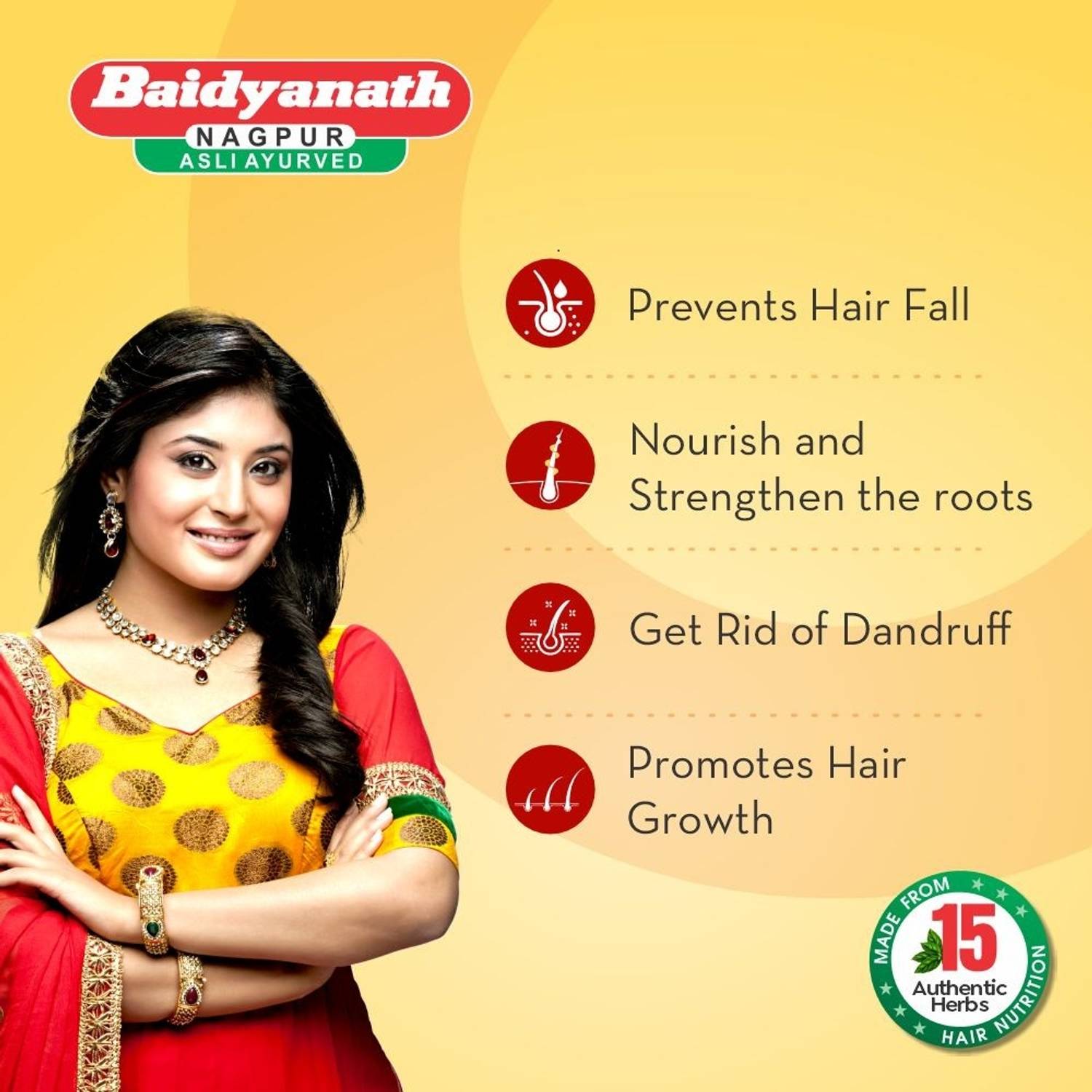 Baidyanath Mahabhringraj Tel - 100 ml - Image 3