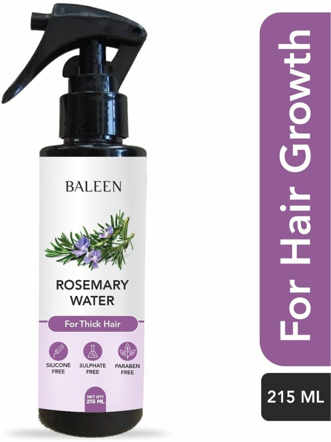 Image of BALEEN 100% Pure Rosemary Water Anti-Hair Fall Spray & Hair Fall Control, Hair Care