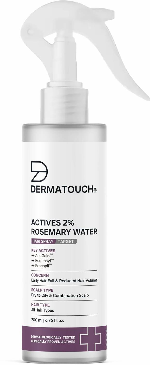 Dermatouch Actives 2% Rosemary Spray for Hair Growth 200ml - Image 1