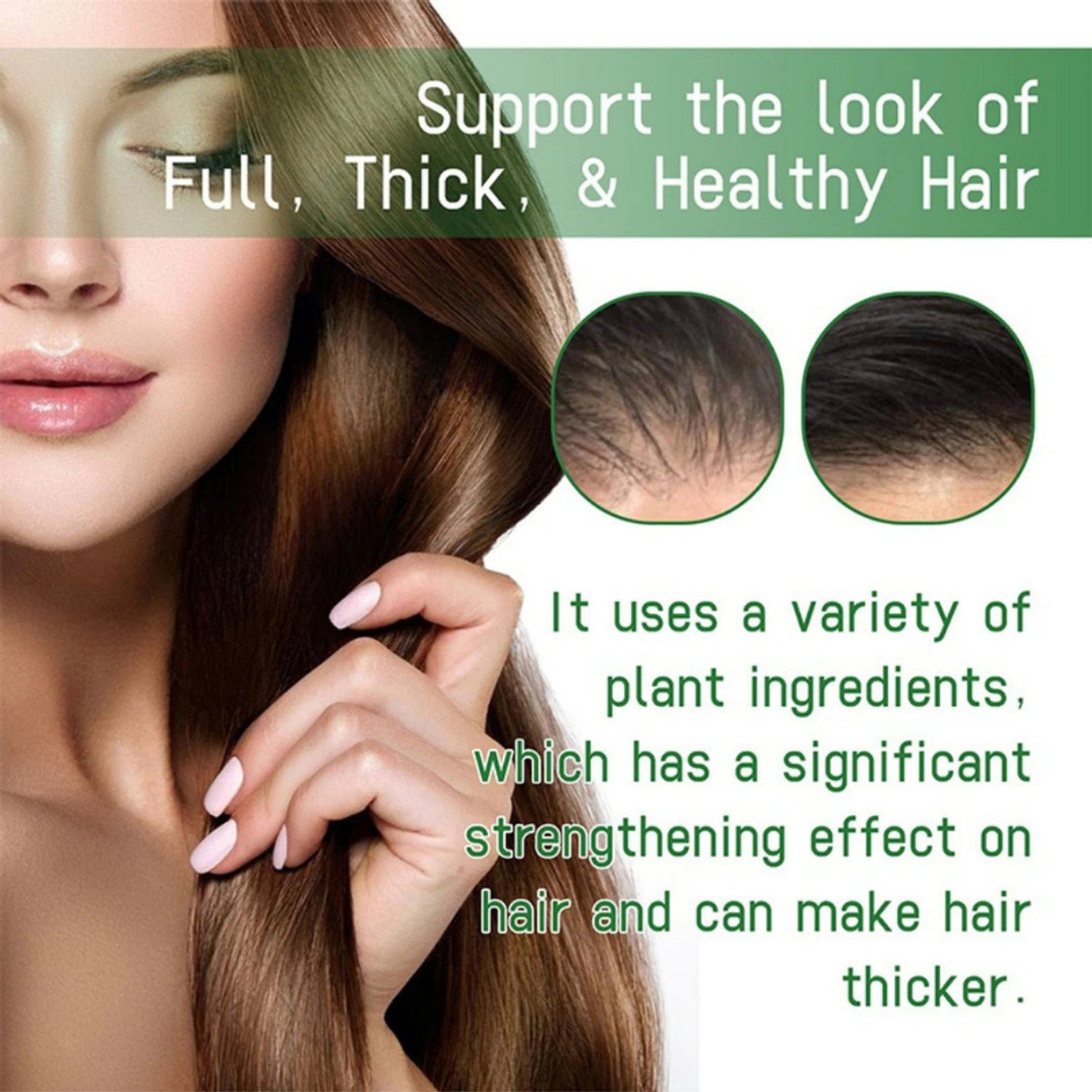 Image of women natural Rosemary Water Hair Spray for Hair Growth, Hair Fall Control 02