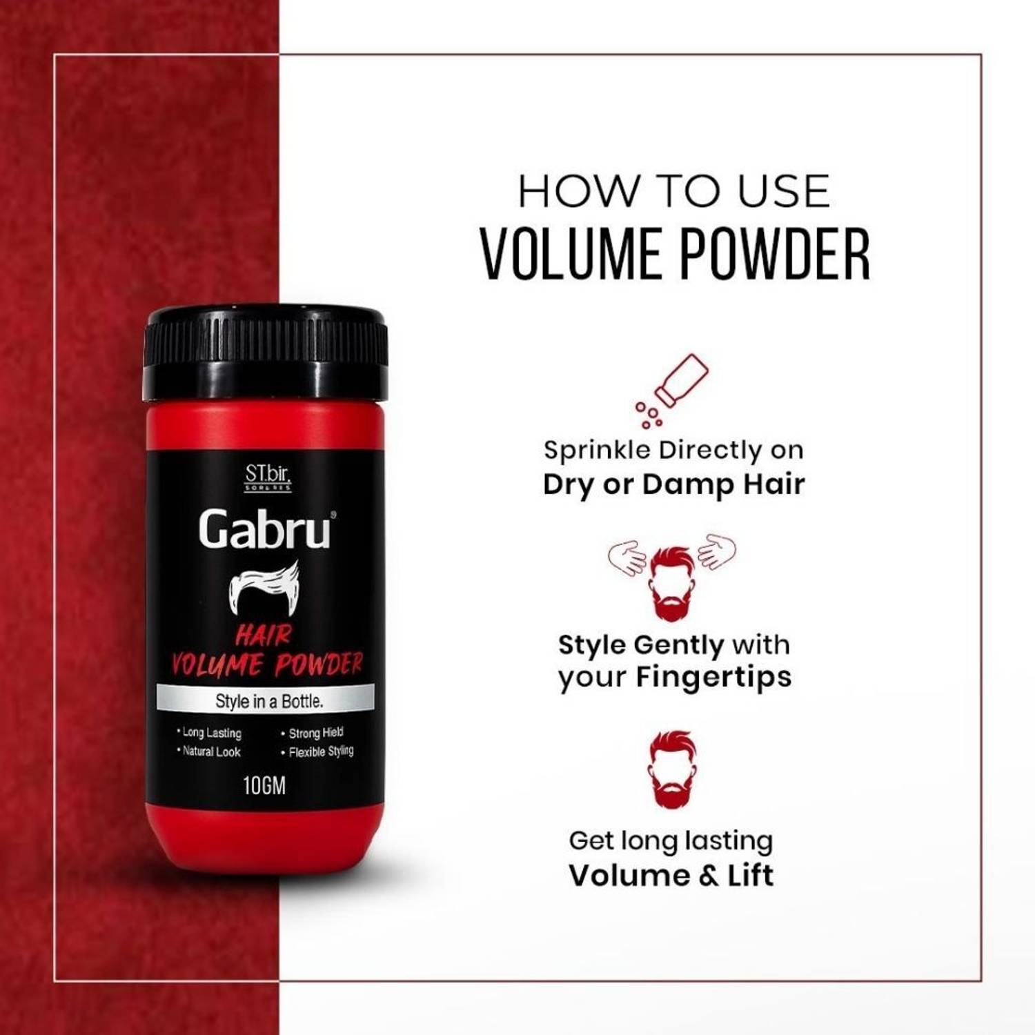 GABRU Hair Volume Powder 20g 10g - Image 5