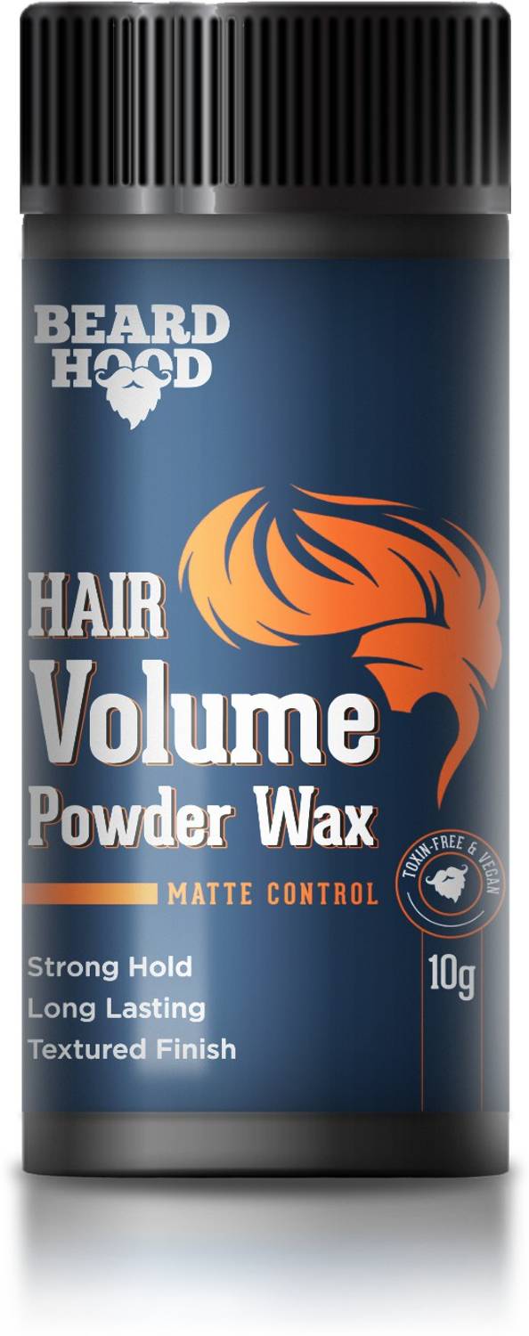 BEARDHOOD Hair Volumizing Powder Wax |Matte Finish , All Natural & Zero Toxin Strong Hold Hair Volumizer Powder Wax