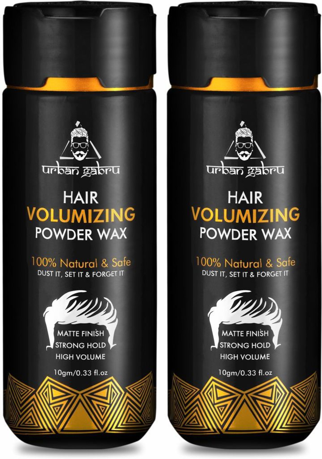 Image of urbangabru Hair Volumizing Powder Wax for Strong Hold | Matte Finish | 100% Natural & Safe Hair Volumizing Powder (Pack of 2) Strong Hold Hair Volumizer Hair Volumizing Powder