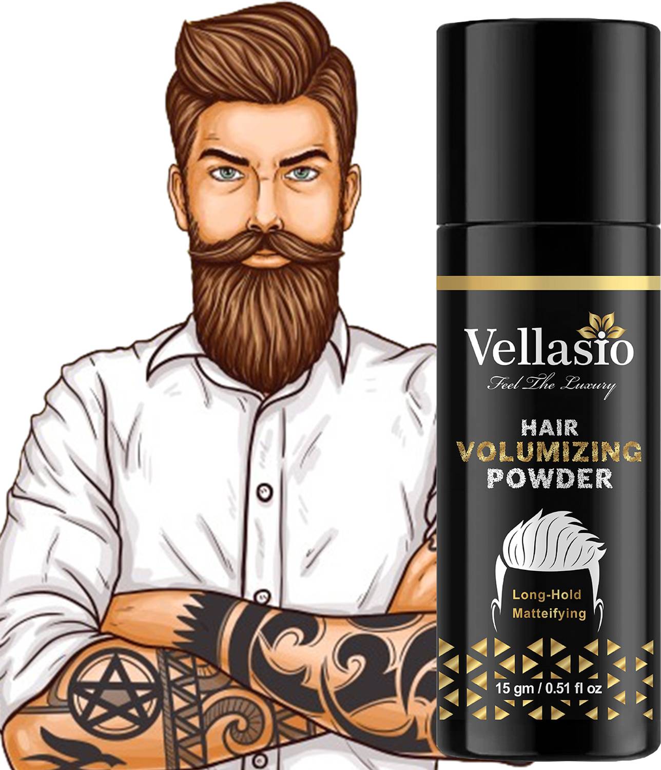 vellasio Volumizing Wax, Strong Hold, Matte Finish - Enhance Volu