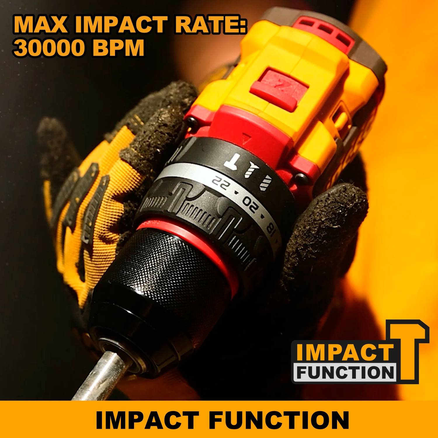 INGCO CIDLI20668 20V Cordless Impact Drill Driver - Image 5