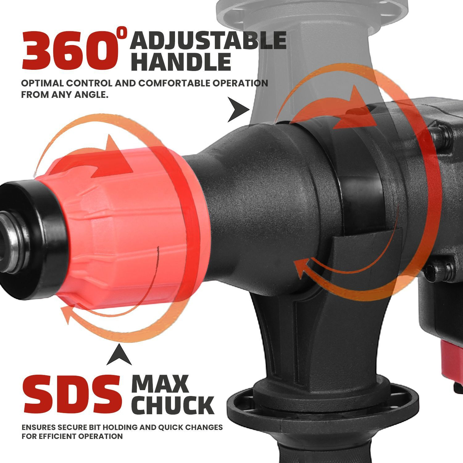 Image of FOSTER FHD 2-28 DRE | 28mm , 1050W | Best Seller , Heavy Duty | Hammering machine for Wall, Brick, Metal, Concrete | Chisel Machine | With Bits Hammer Drill