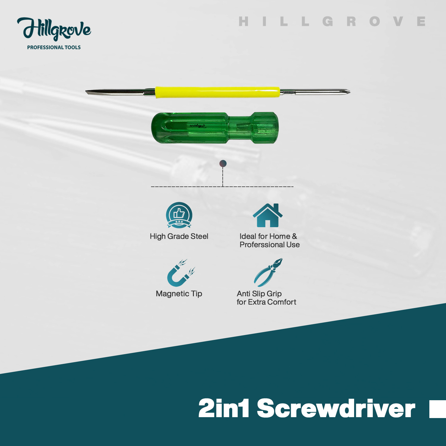 Image of Hillgrove Combo Pack Household DIY Hand Tool Kit (5 Tools) Hand Tool Kit
