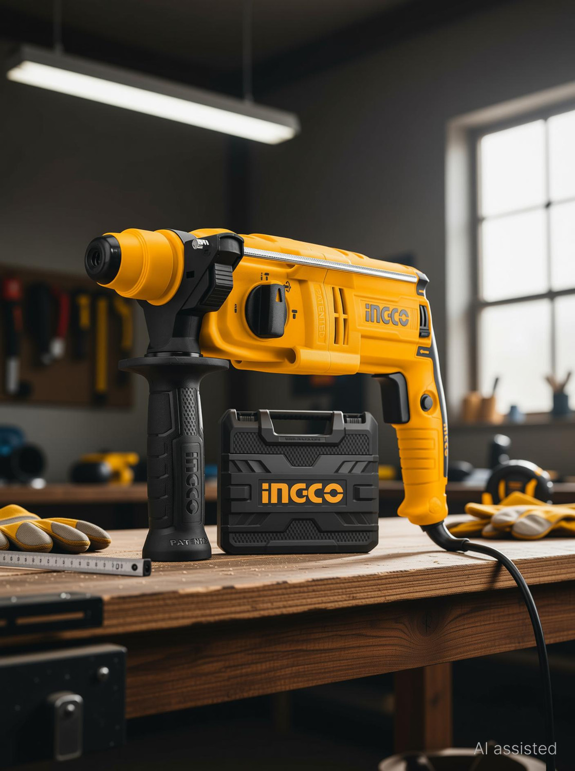 Image of INGCO 1700rpm | 0-5500bpm Rotary Hammer Rotary Hammer Drill