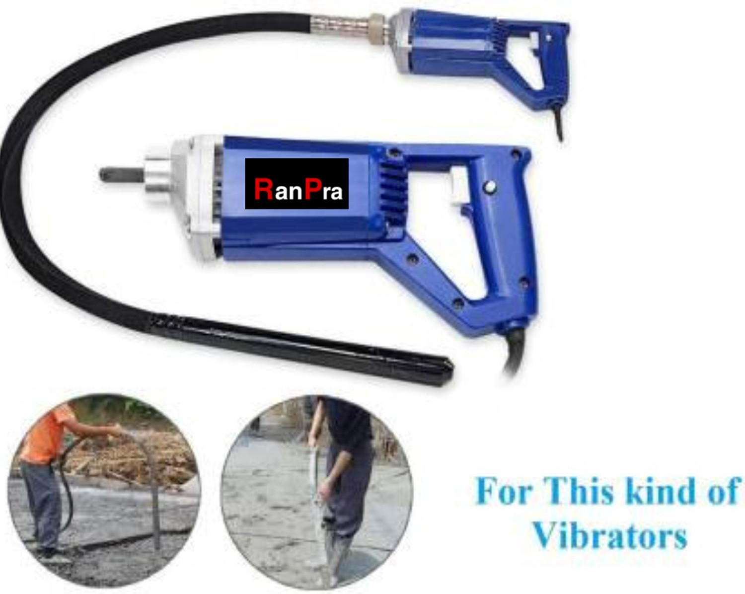 Image of RanPra (1.5 Meter) Needle Shaft 35mm For Concrete Vibrator Rod Attachment Impact Driver