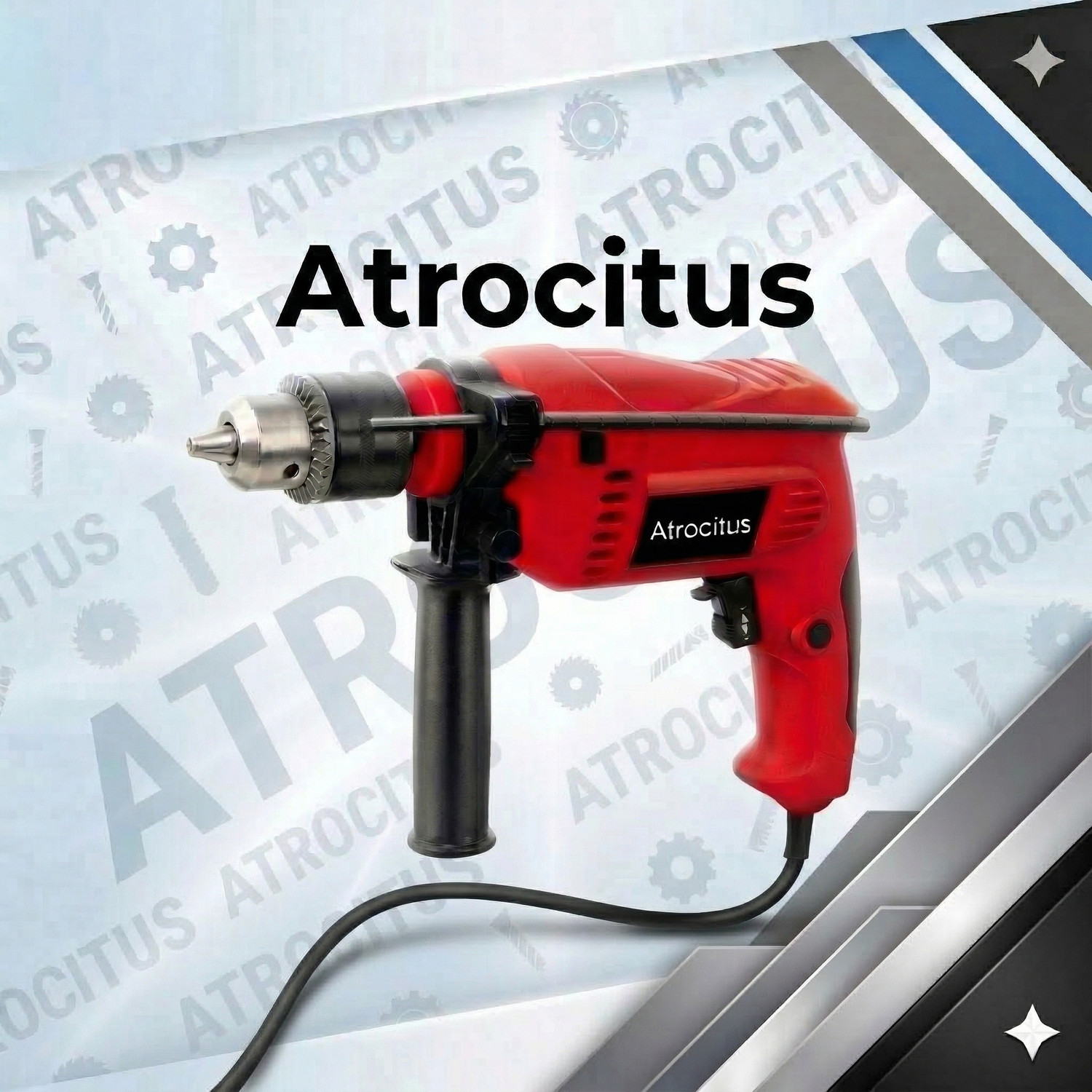 Image of Atrocitus Hammer Drill (13 mm Chuck Size) ATR122 13MM DM Red DRILL MACHINE ( 100% COPPER WINDING ) Hammer Drill