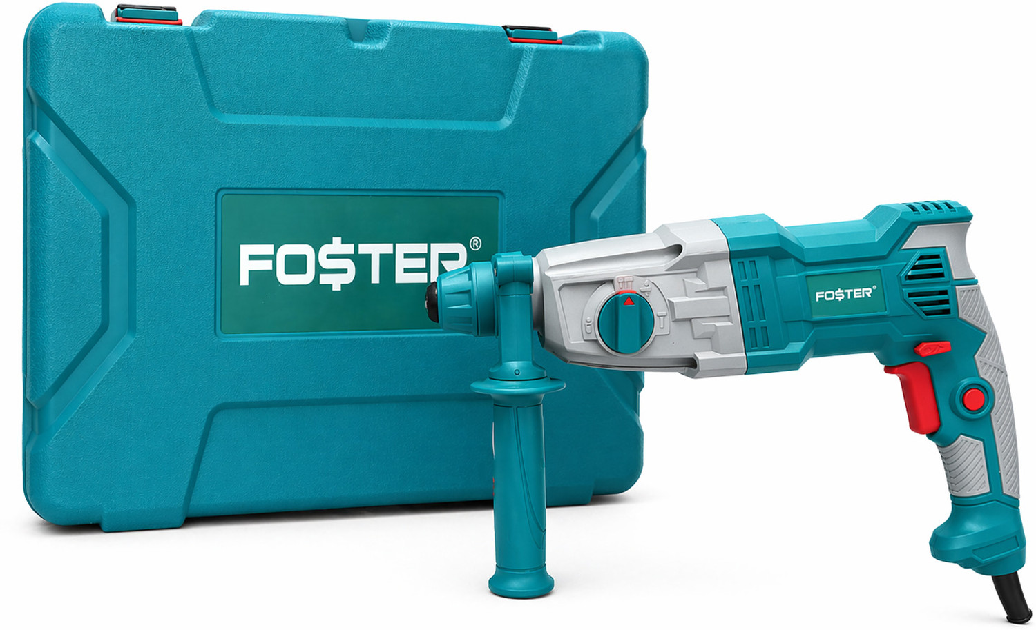 Image of FOSTER Hammering machine for Wall | Copper Armature| Triple Mode Action | 3.75J, 900W | FHD-2600NX | 26mm , 900W | Best Seller , Heavy Duty | Chisel Machine | With Bits Rotary Hammer Drill