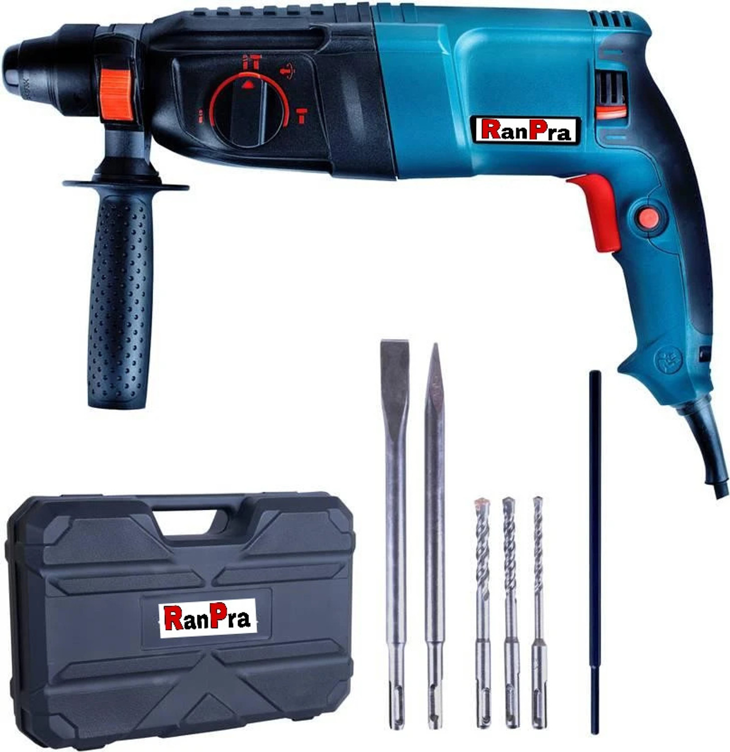Image of RanPra 3 MONTHS WARRANTY 26 MM CUTFAST HAMMER /DEMOLITION DRILL MACHINE HEAVY DUTY 1250 W Rotary Hammer Drill