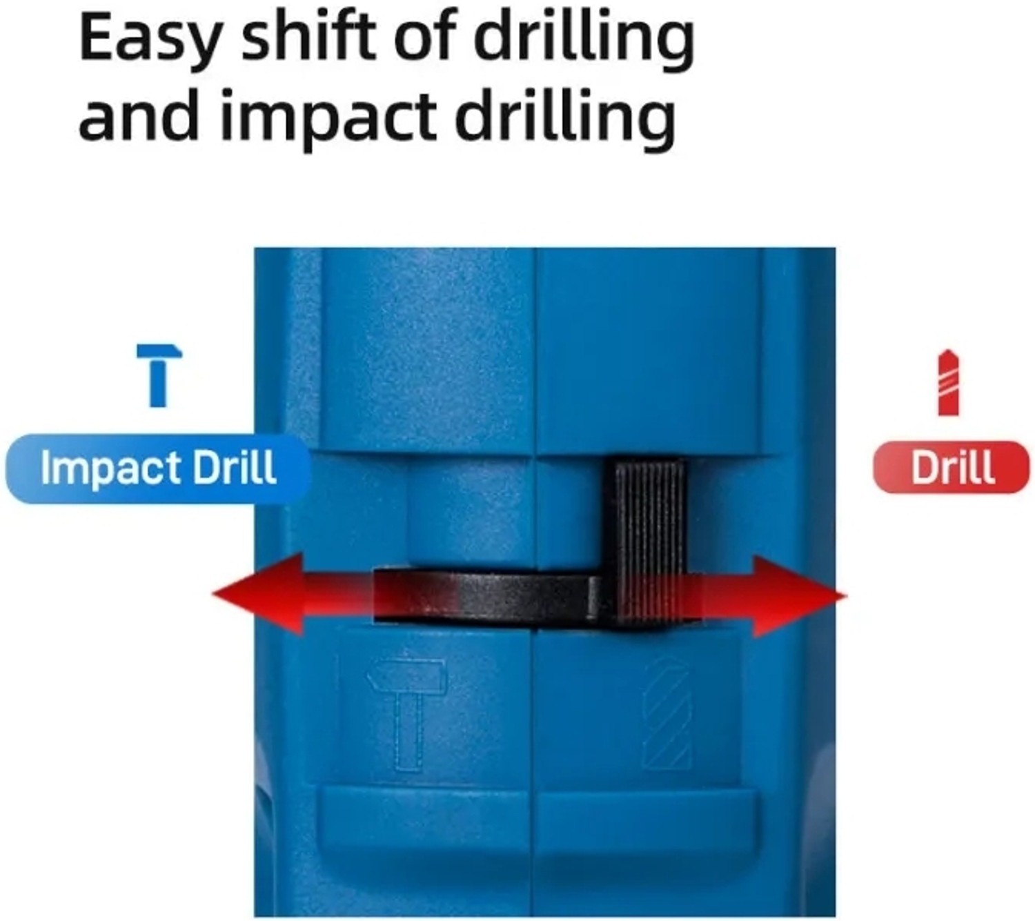 Image of Mat max DONGCHENG DZJ02-13 IMPACT DRILL 500WATT POWERFUL DRILL,13MM CHUCK SIZE Angle Drill (13 mm Chuck Size)