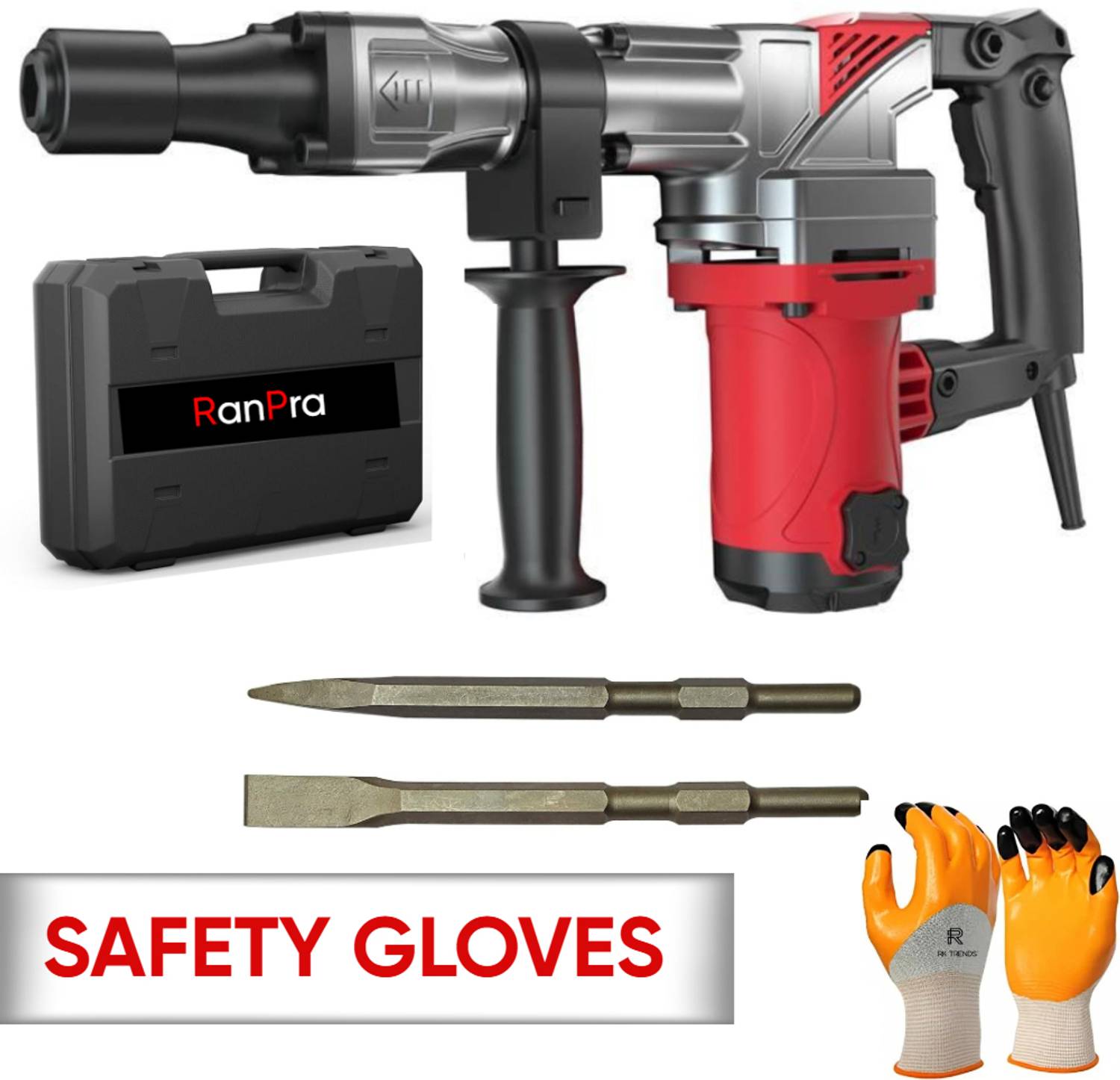 RanPra 7kg Ultra-Heavy-Duty Demolition Hammer - Image 1