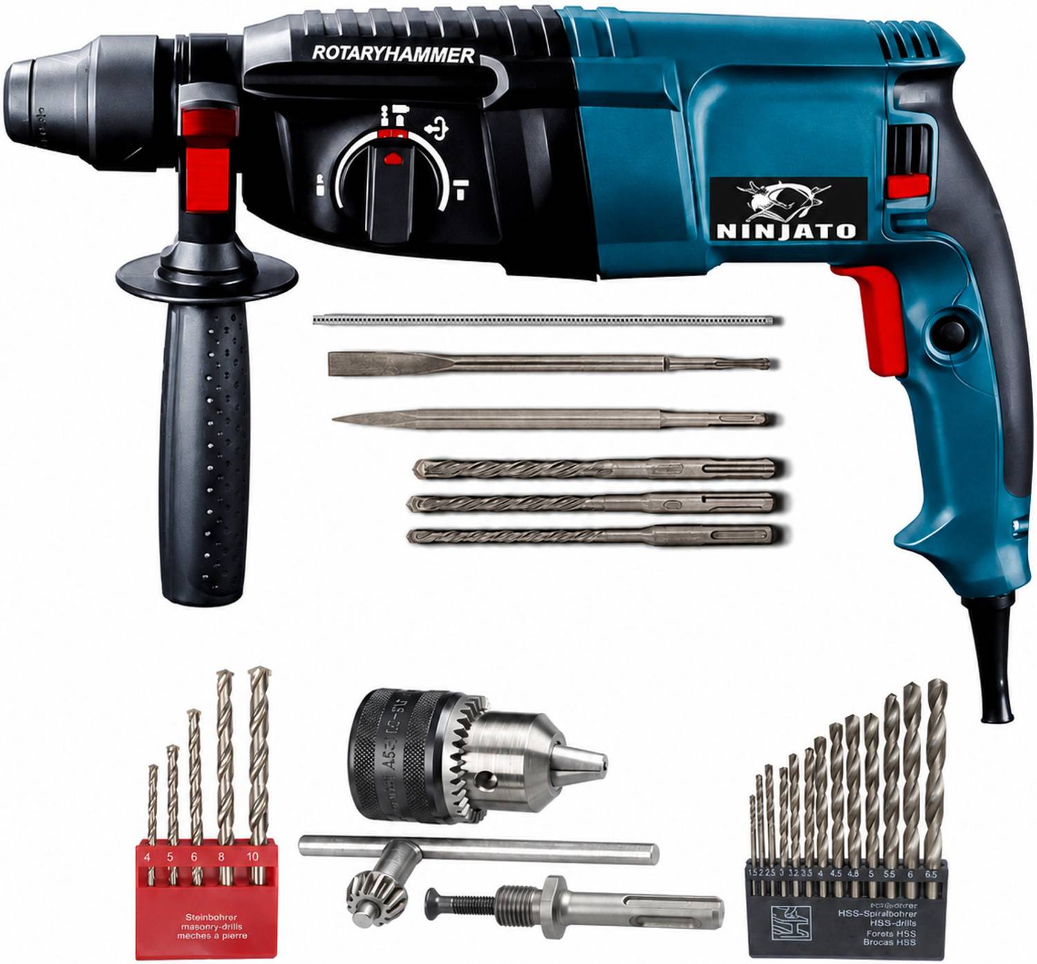 Mamodiaz Ninjato 26mm 2000W 100% Copper winding Machine 13mm drill