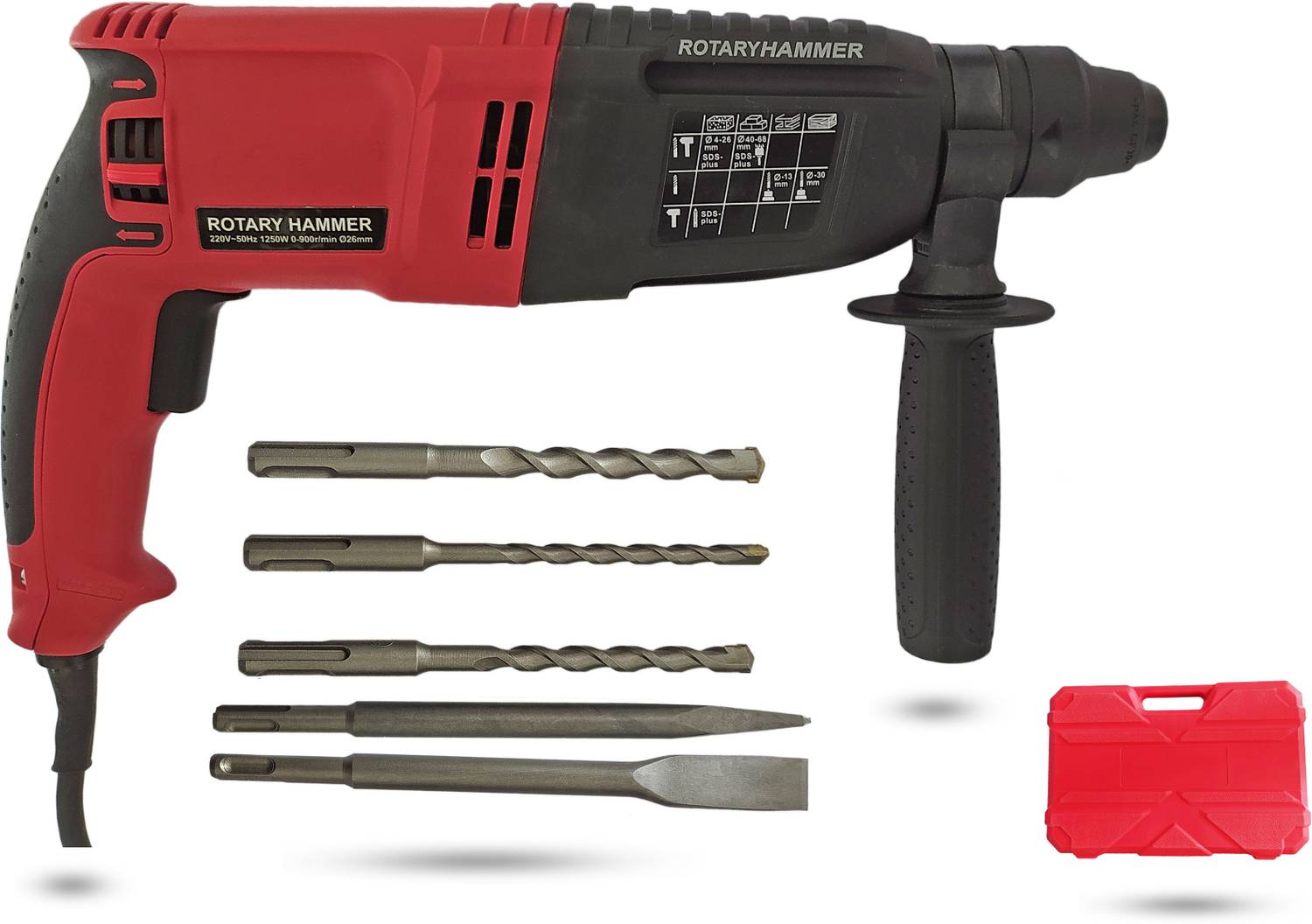 DUMDAAR DM26 100% Copper Rotary Hammer Drill - Image 4