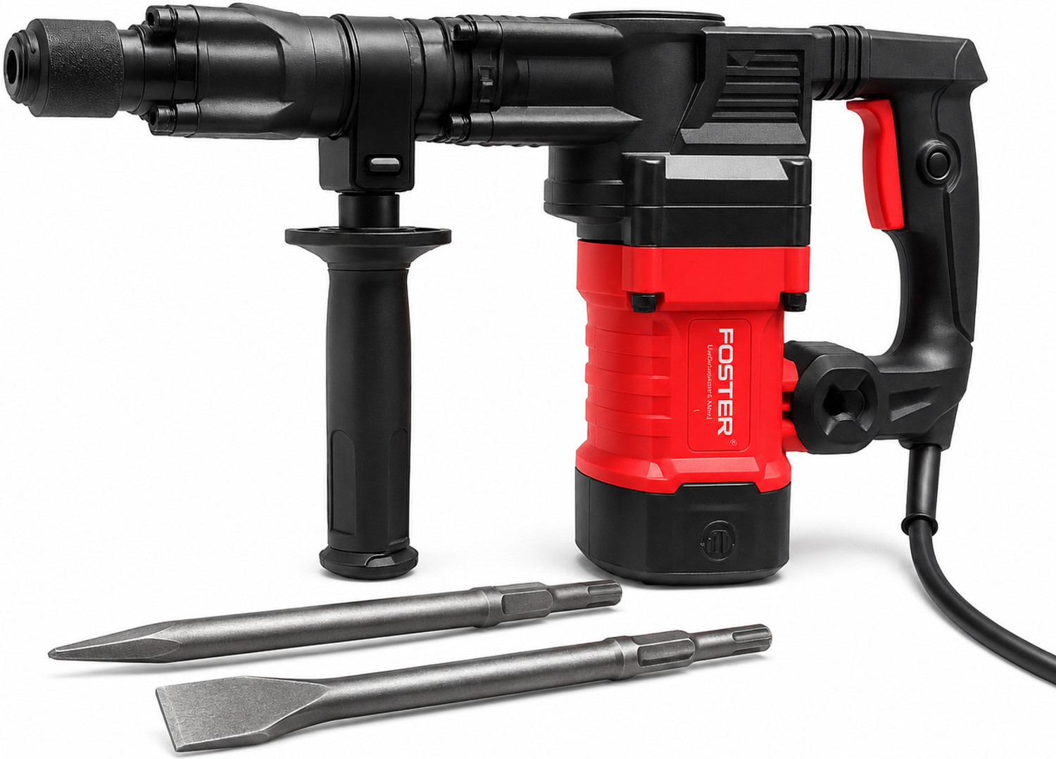 Image of FOSTER FDH-0845 | Heavy Duty, Full Copper Armature | 5.5 Kg Demolition Hammer 1400W, 20J | Breaker Machine | Heavy Duty Hammer Drill (32 mm Chuck Size, 1400 W)