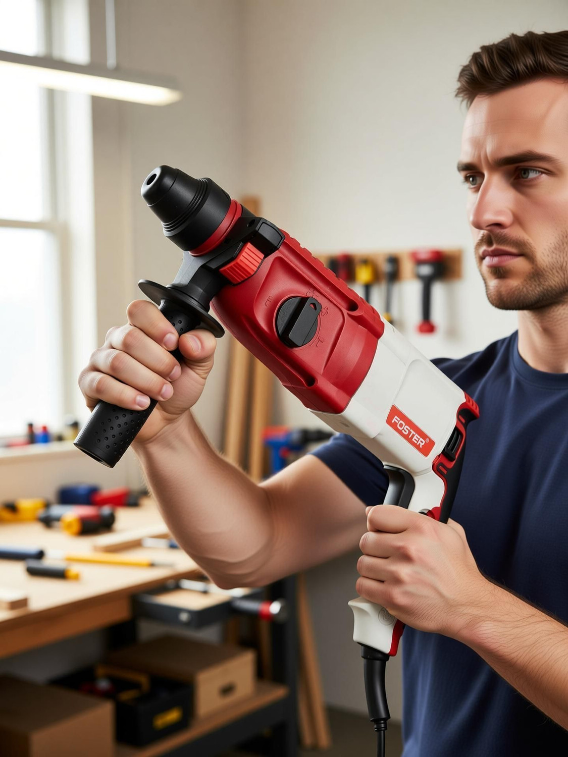 Image of FOSTER FHD 2-26DRE | 26mm , 850W | Best Seller , Heavy Duty | FHD 2-26 DRE Rotary Hammer Drill