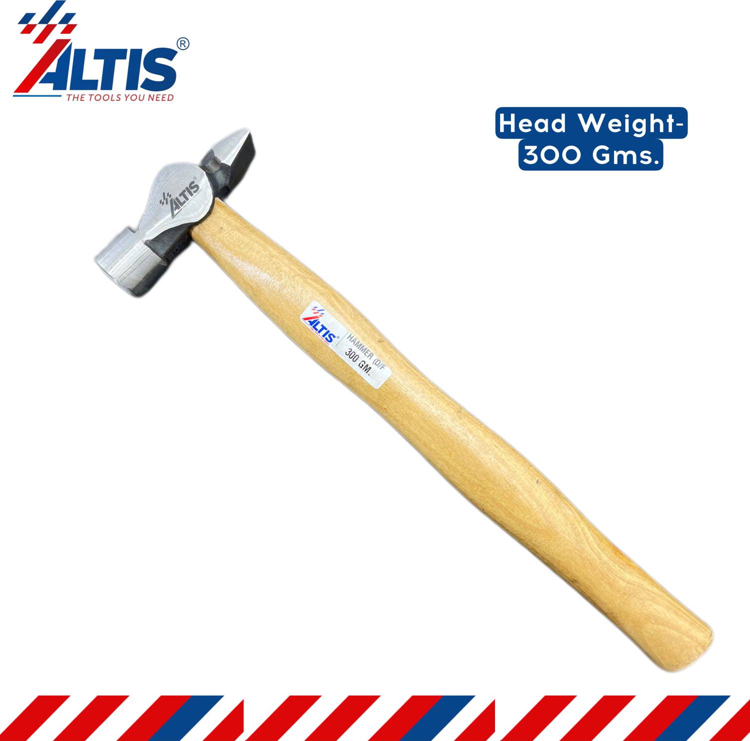 ALTIS G-34(300 Gms.) Wooden handle Cross Peen Hammer